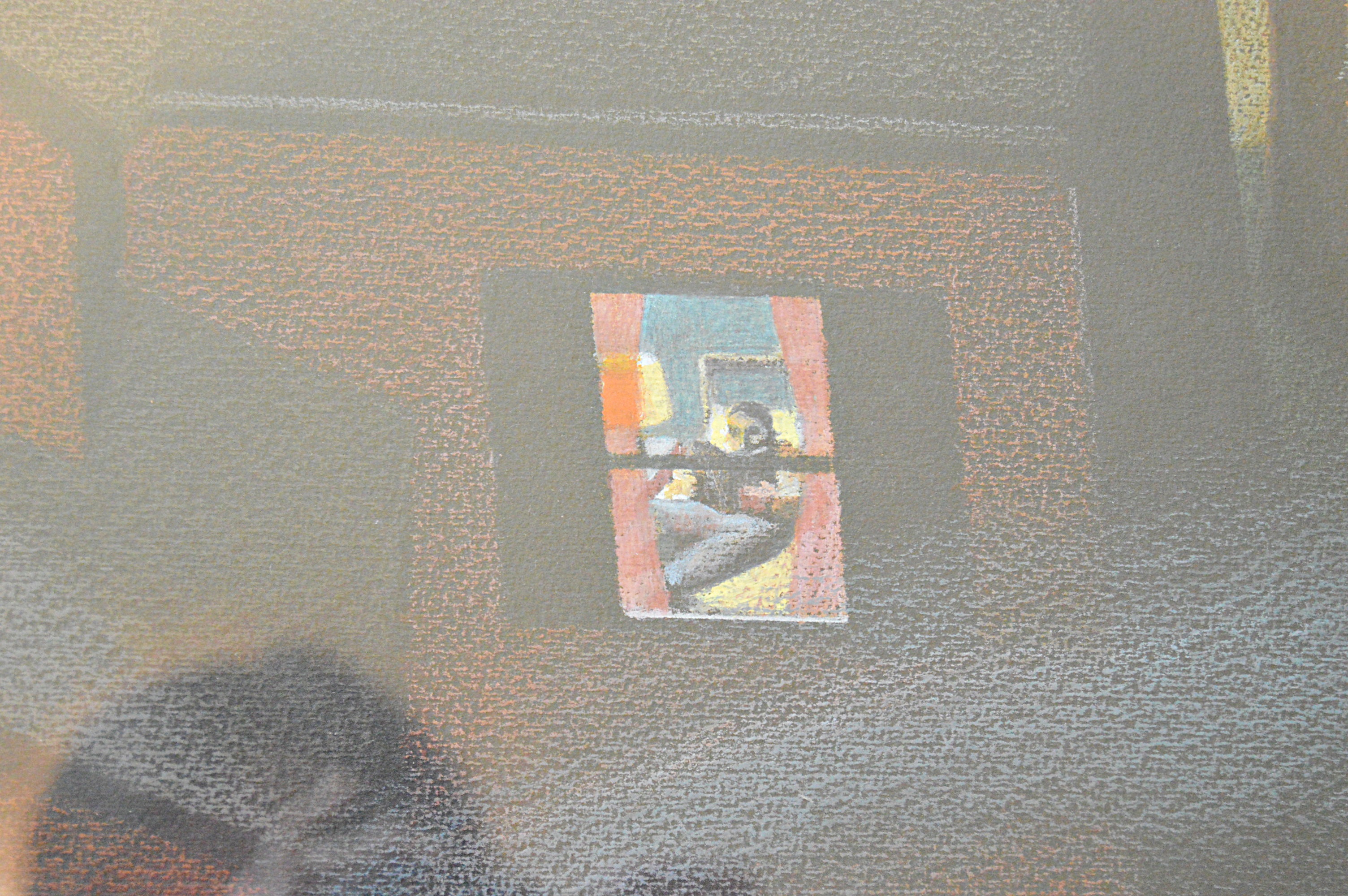 Art Werger Mixed Media on Paper Streetscape