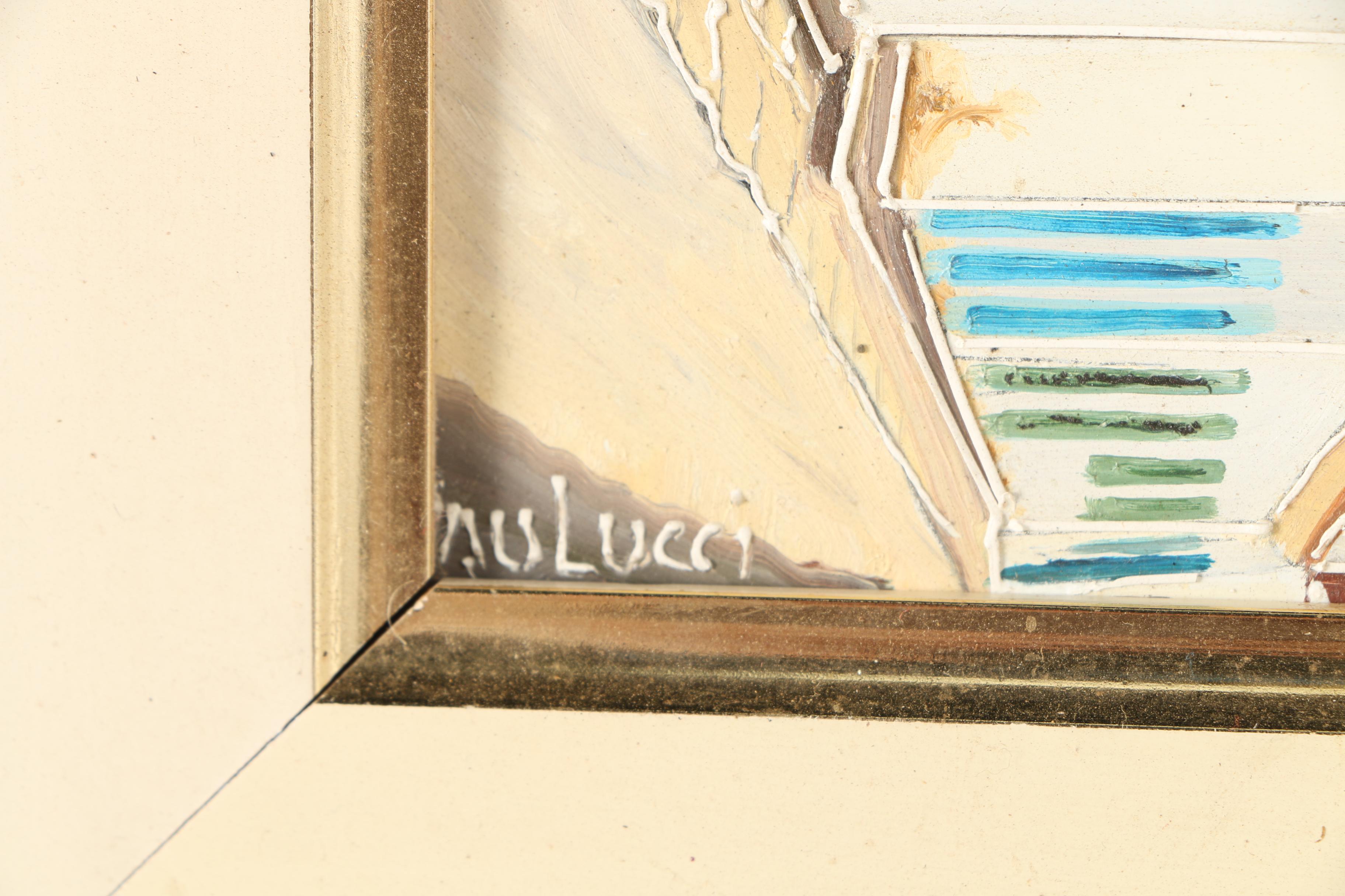 Paulucci Oil Painting on Masonite of Paraty, Brazil