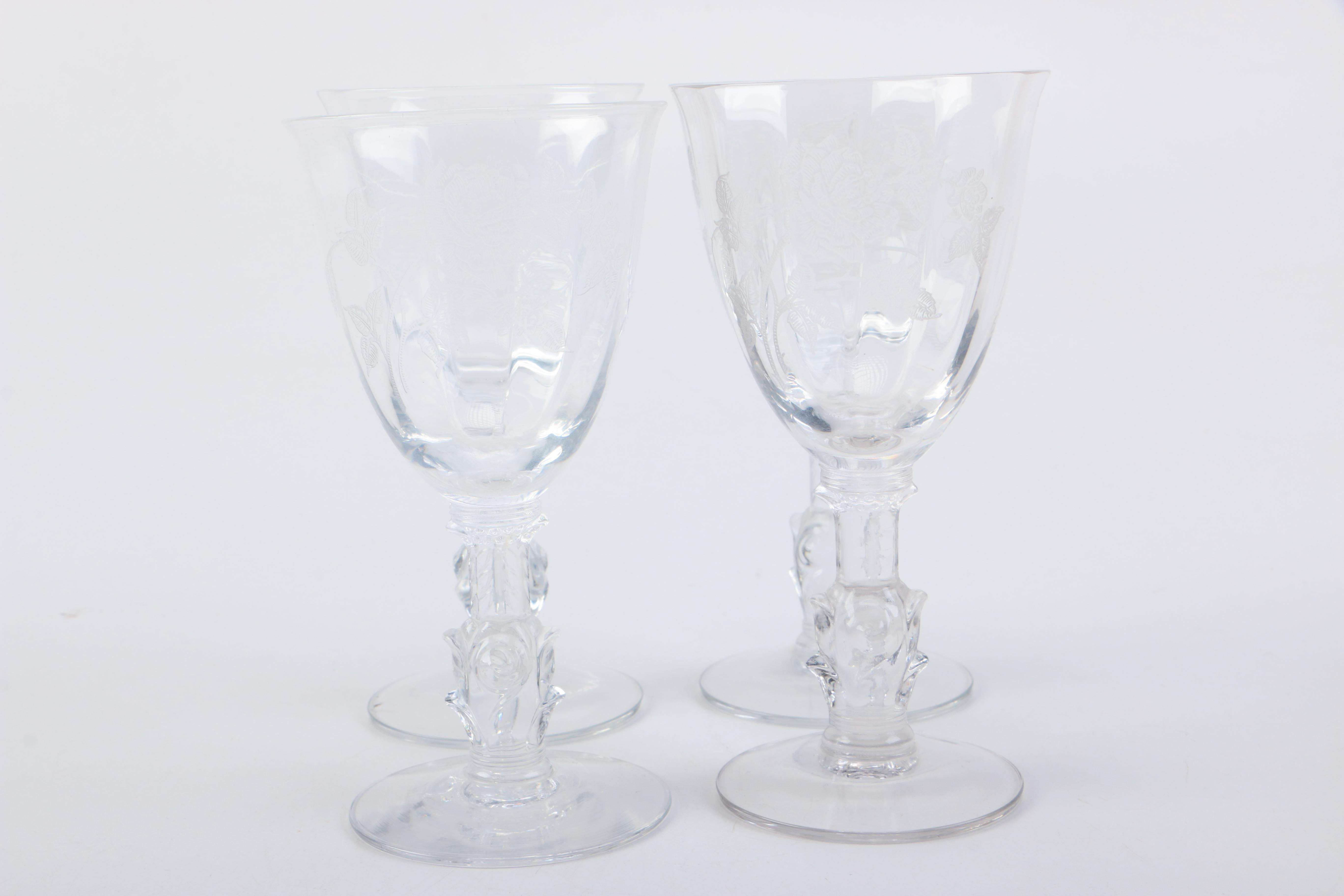 Assortment of Crystal Cocktail Glasses