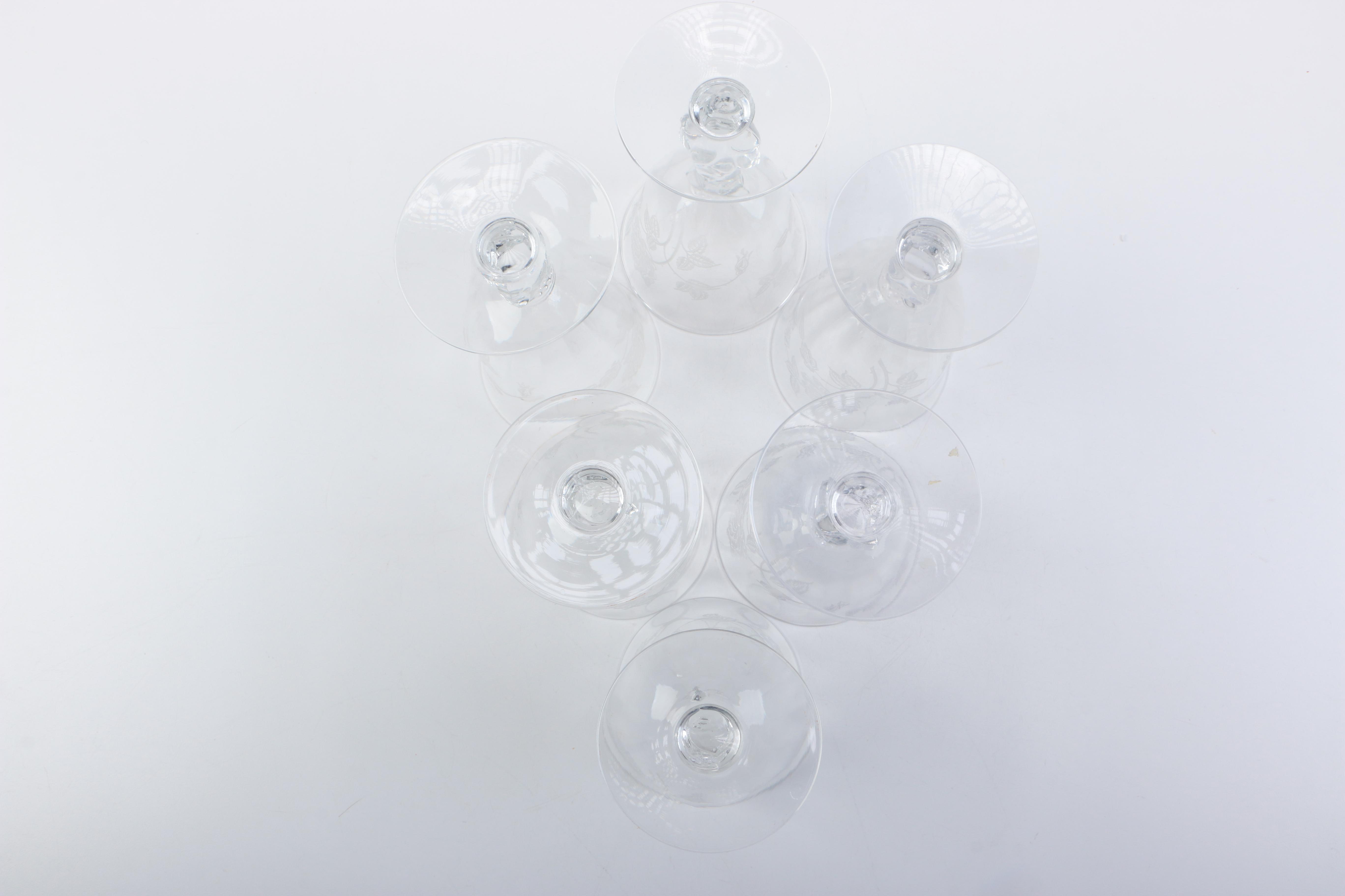 Assortment of Crystal Cocktail Glasses