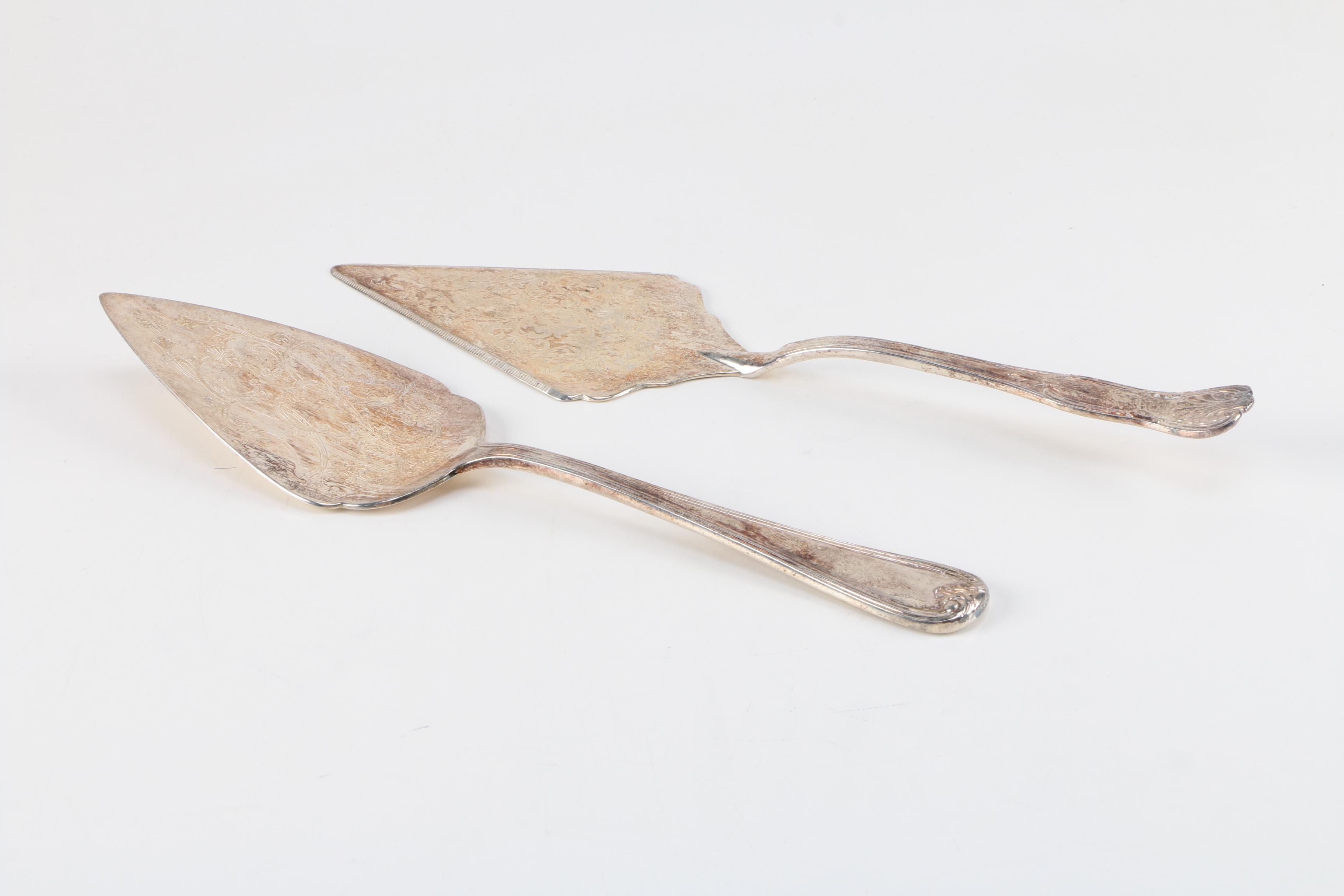 Sheffield Silver Co. Silver Plate Pie Server with Additional Silver Plate