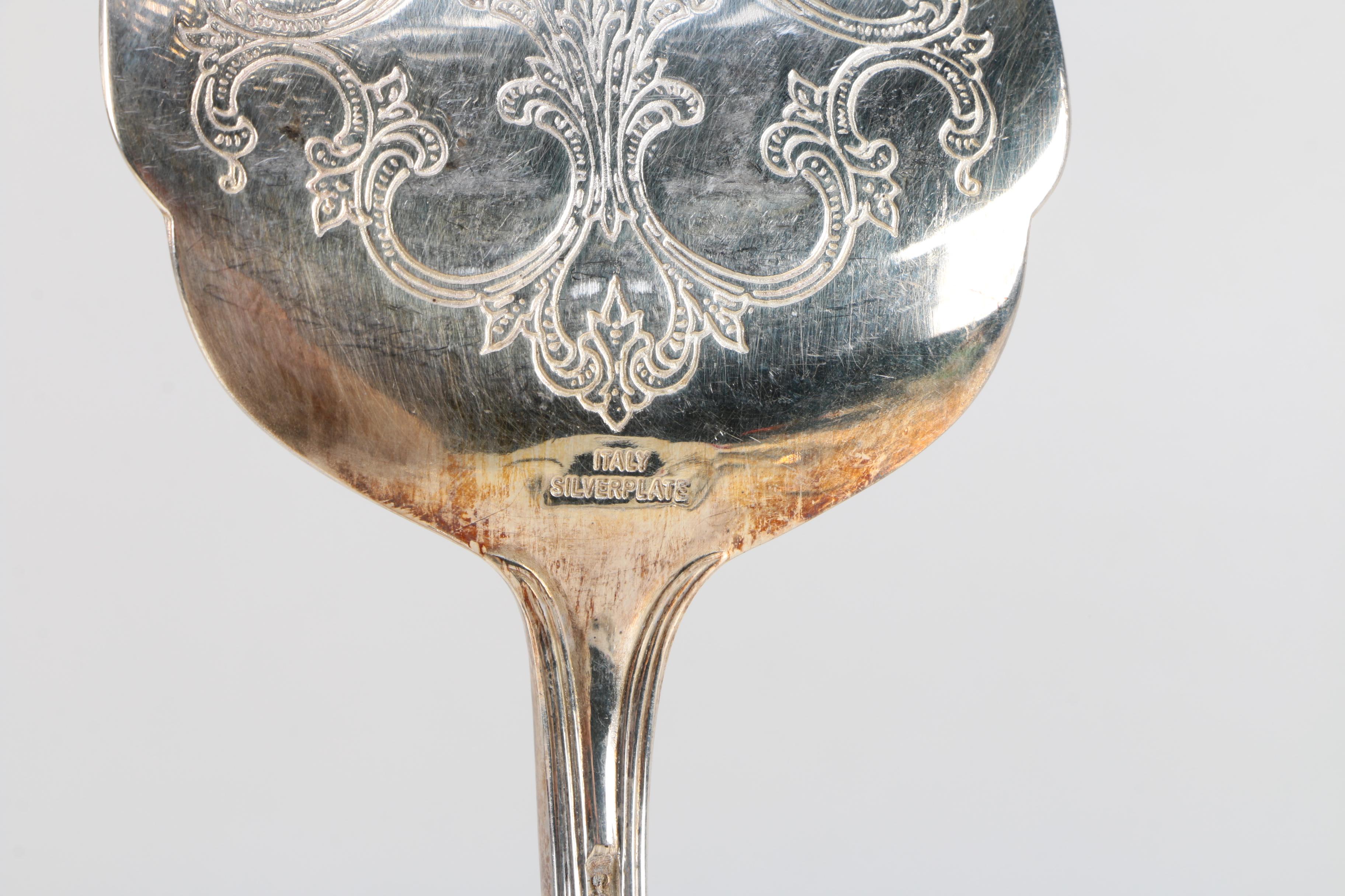 Sheffield Silver Co. Silver Plate Pie Server with Additional Silver Plate