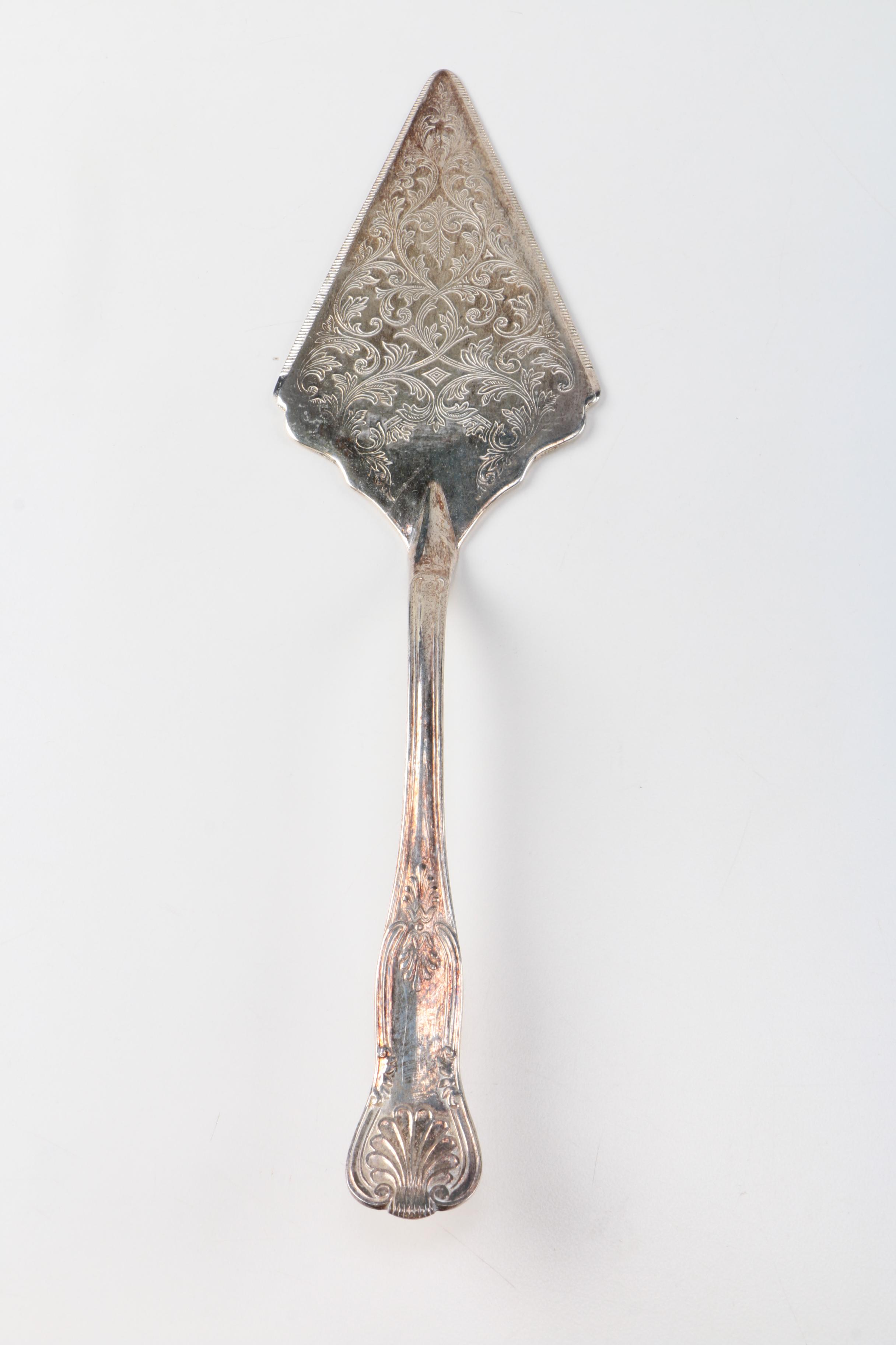 Sheffield Silver Co. Silver Plate Pie Server with Additional Silver Plate