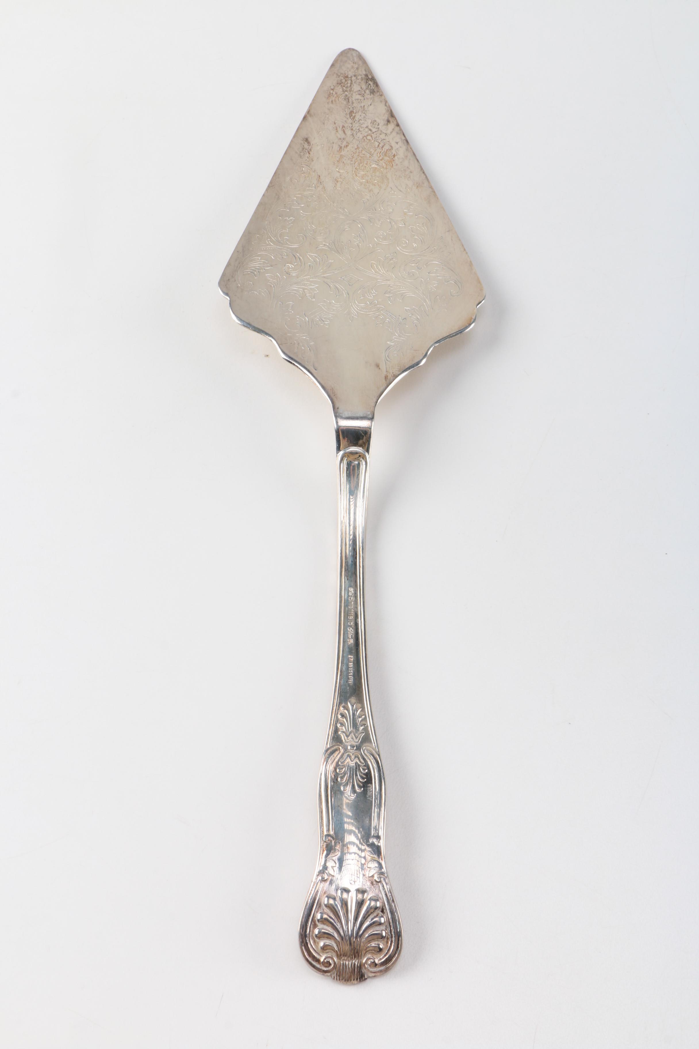 Sheffield Silver Co. Silver Plate Pie Server with Additional Silver Plate