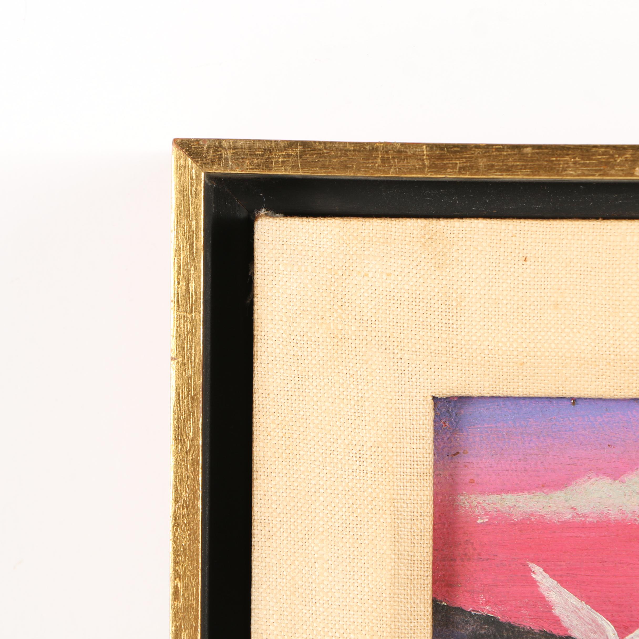 Lawrence Lebduska Oil Painting on Canvas Board of Wildlife