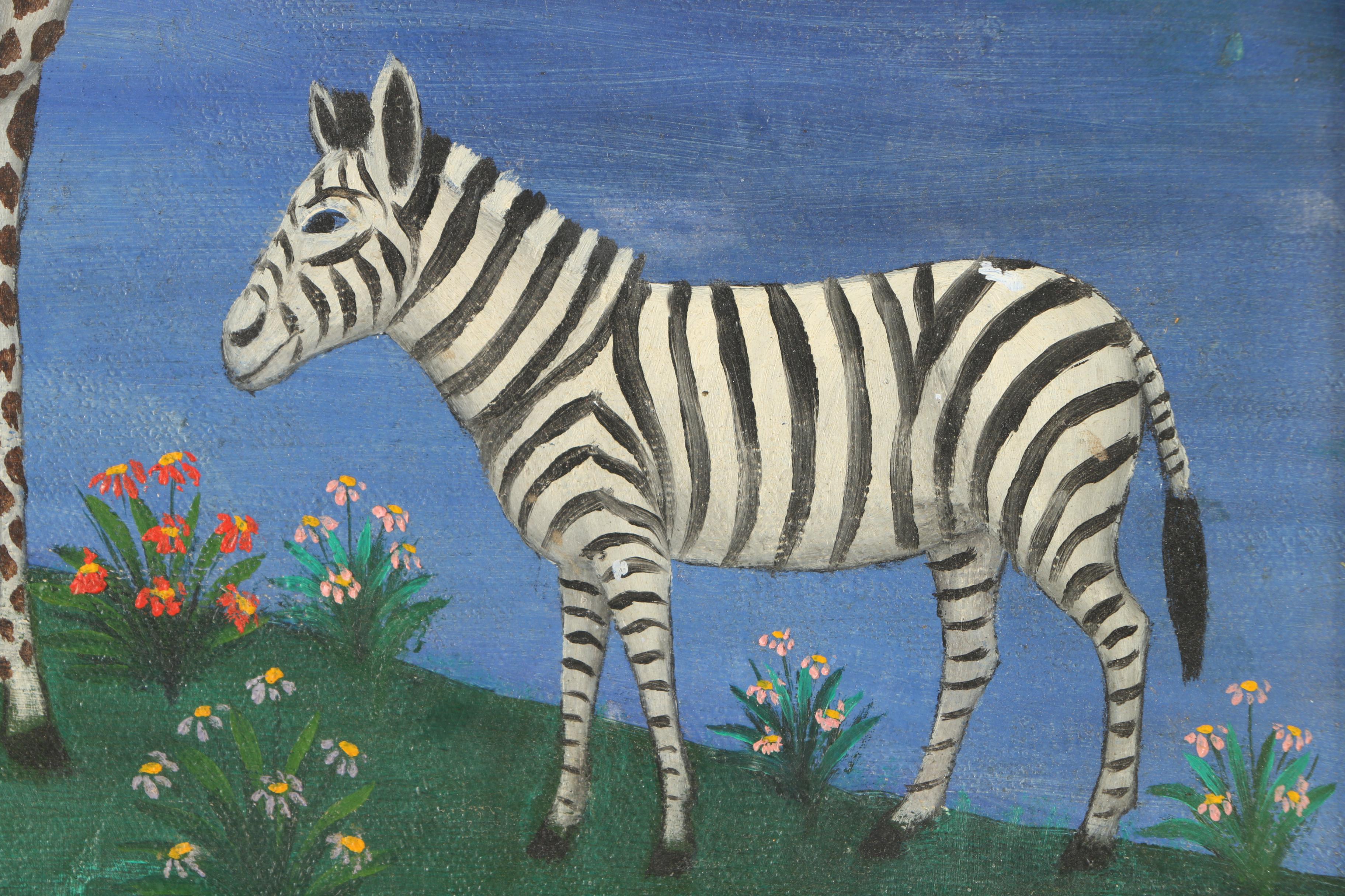 Lawrence Lebduska Oil Painting on Canvas Board of Wildlife