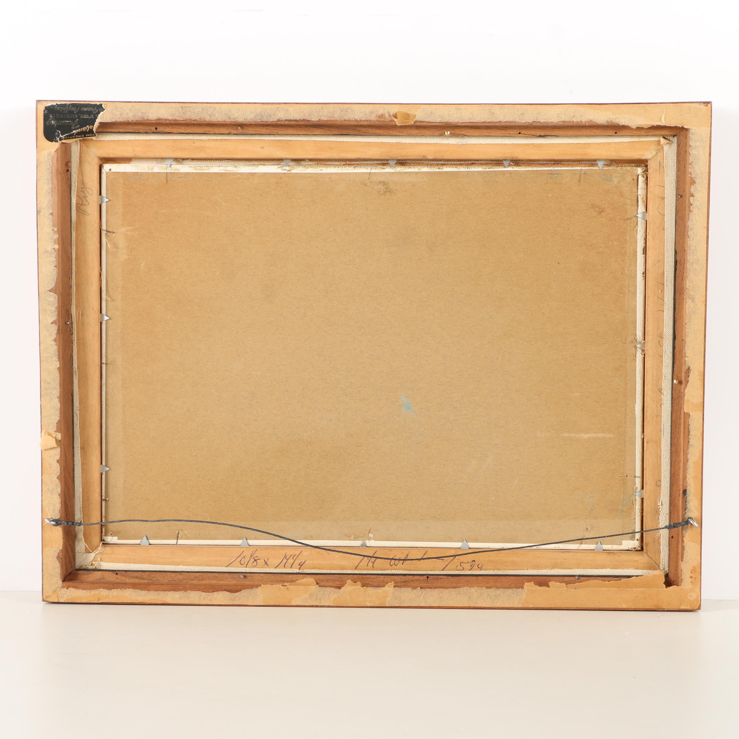 Lawrence Lebduska Oil Painting on Canvas Board of Wildlife