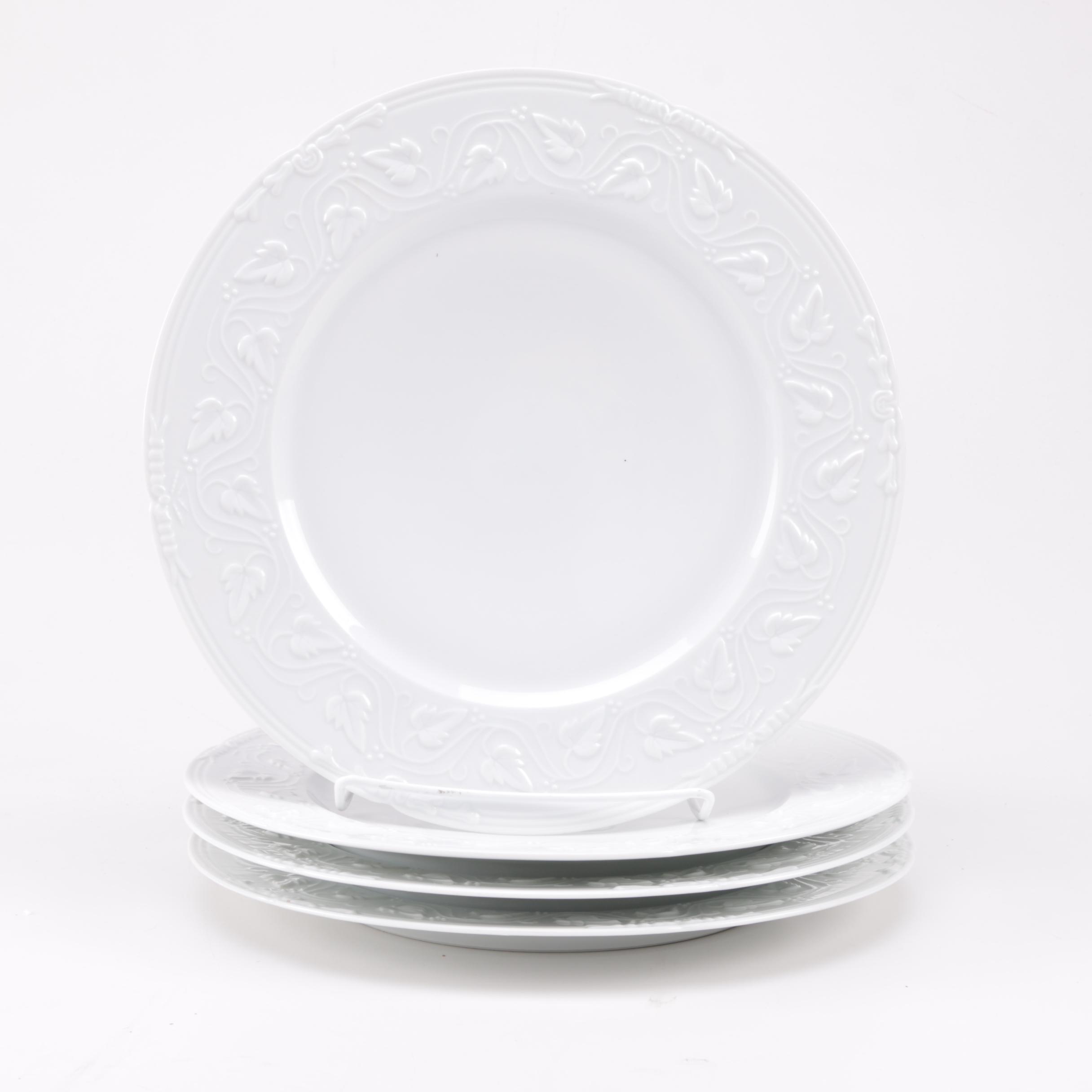 Collection of Floral Themed Ceramic Tableware Including Philippe Deschoulieres