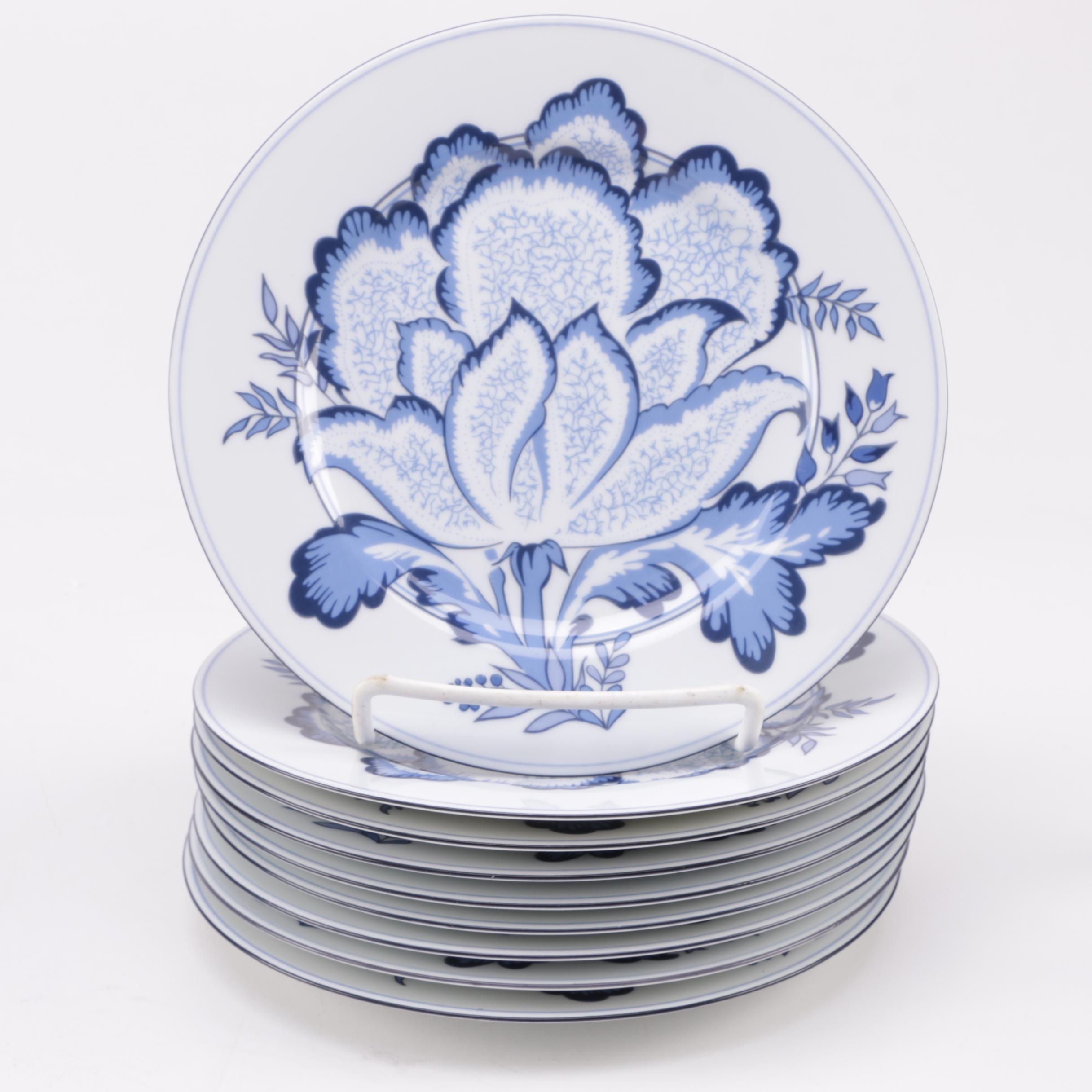 Collection of Floral Themed Ceramic Tableware Including Philippe Deschoulieres