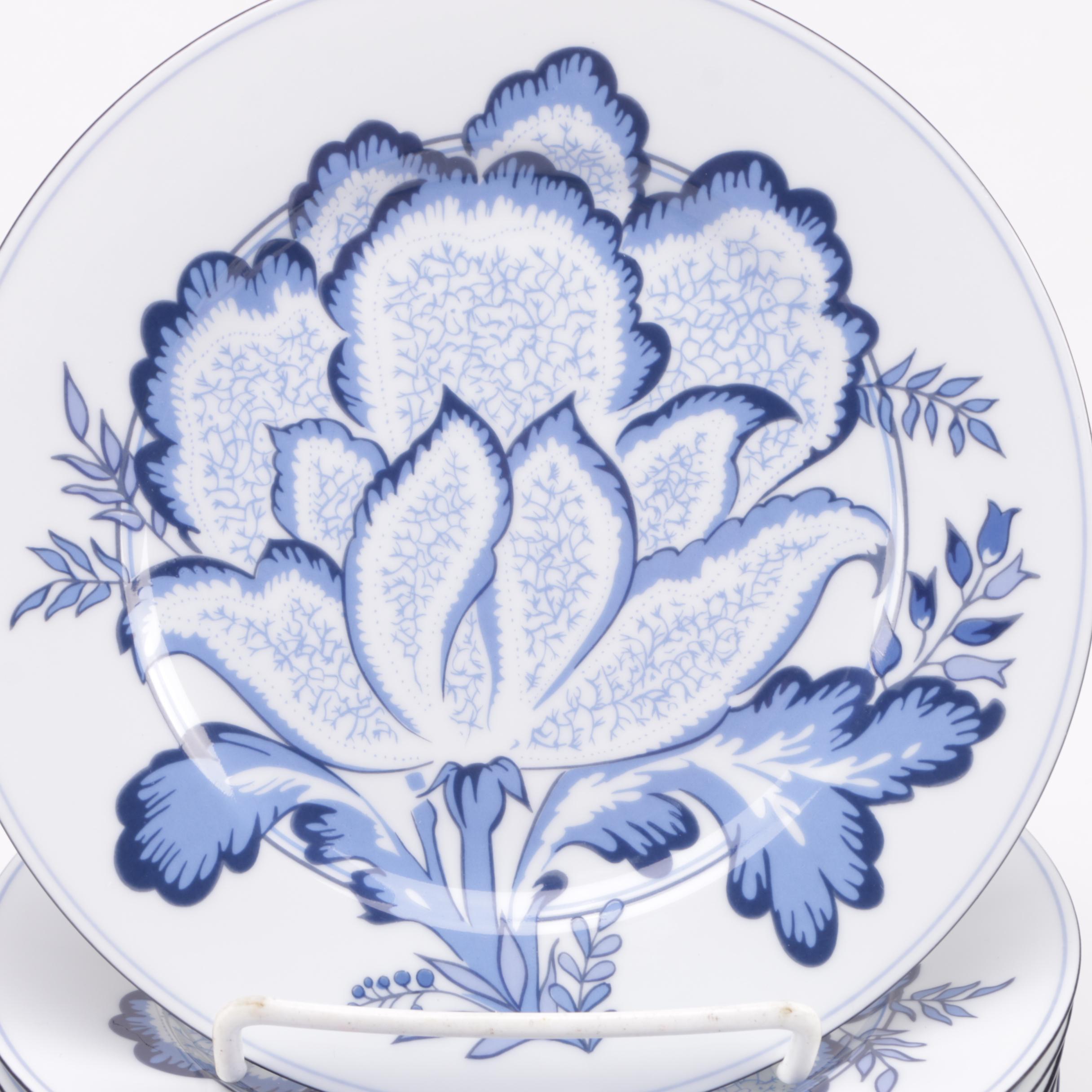 Collection of Floral Themed Ceramic Tableware Including Philippe Deschoulieres