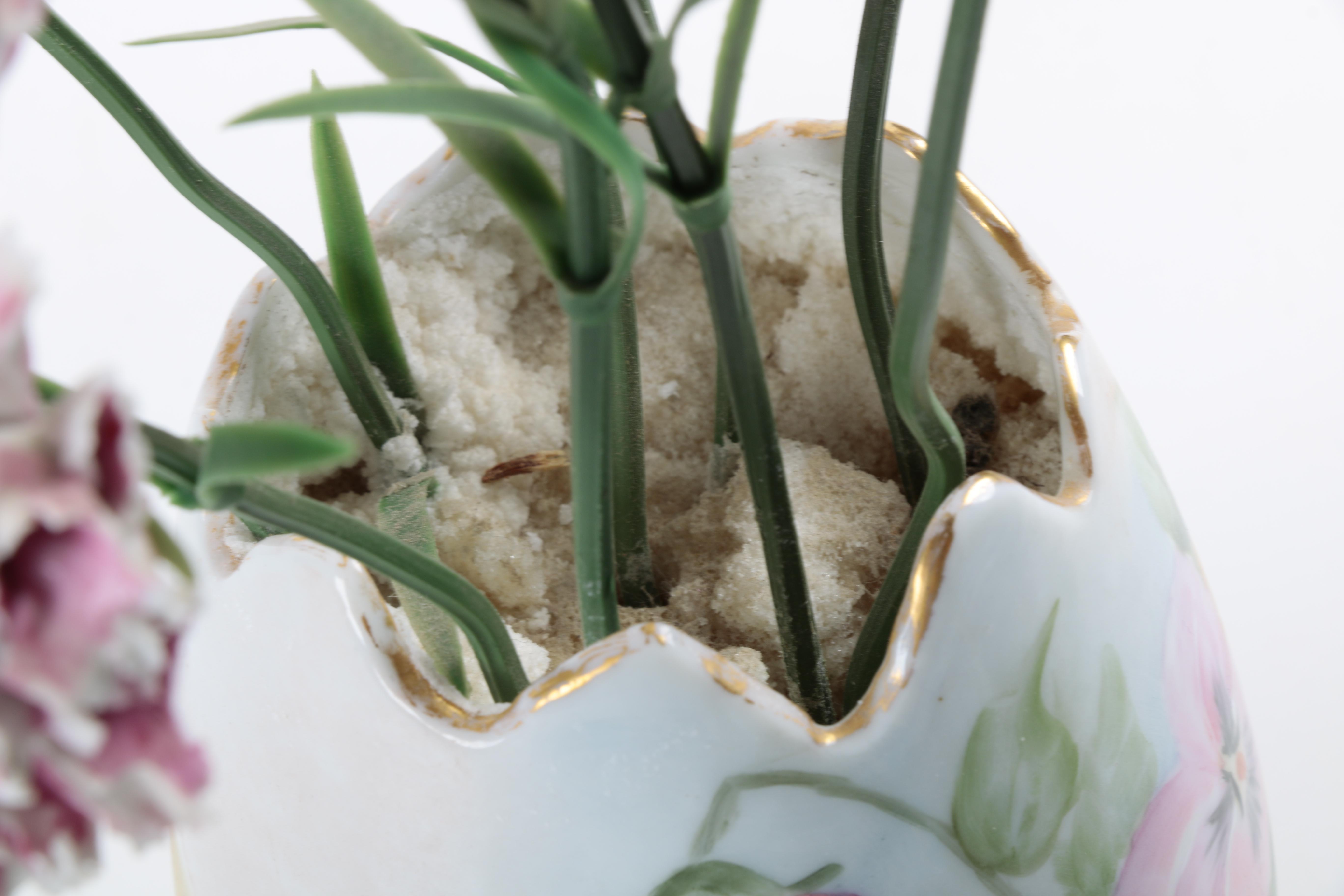 Porcelain Flowers and Vase