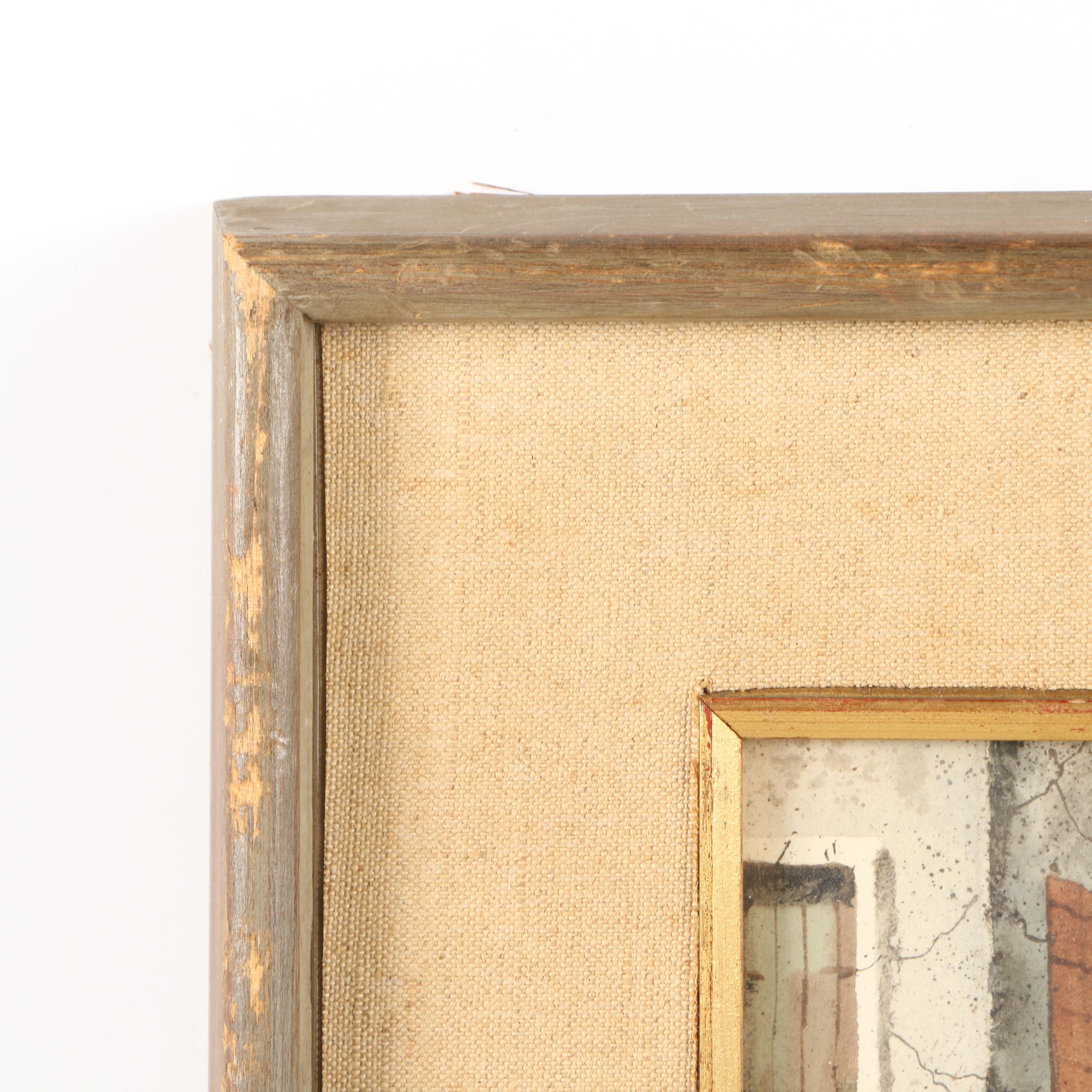 Henry Gasser Watercolor on Paperboard "Venetian Home"