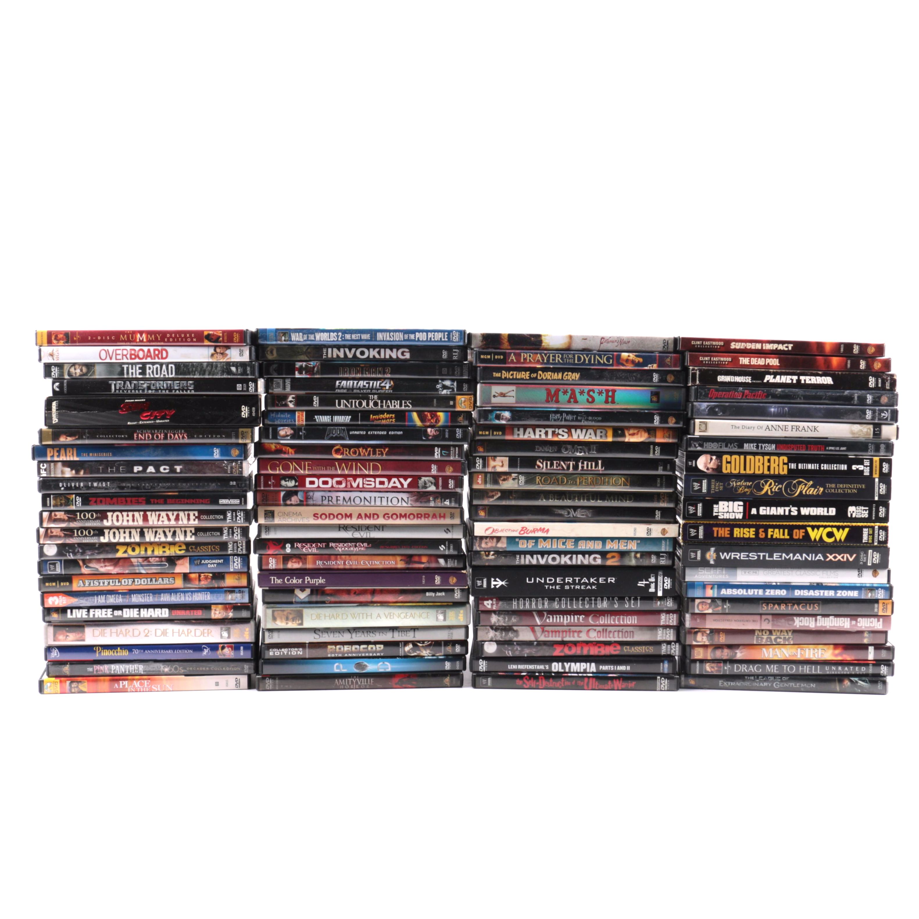 Collection of Eighty Four DVD Movies featuring "Dead Pool"