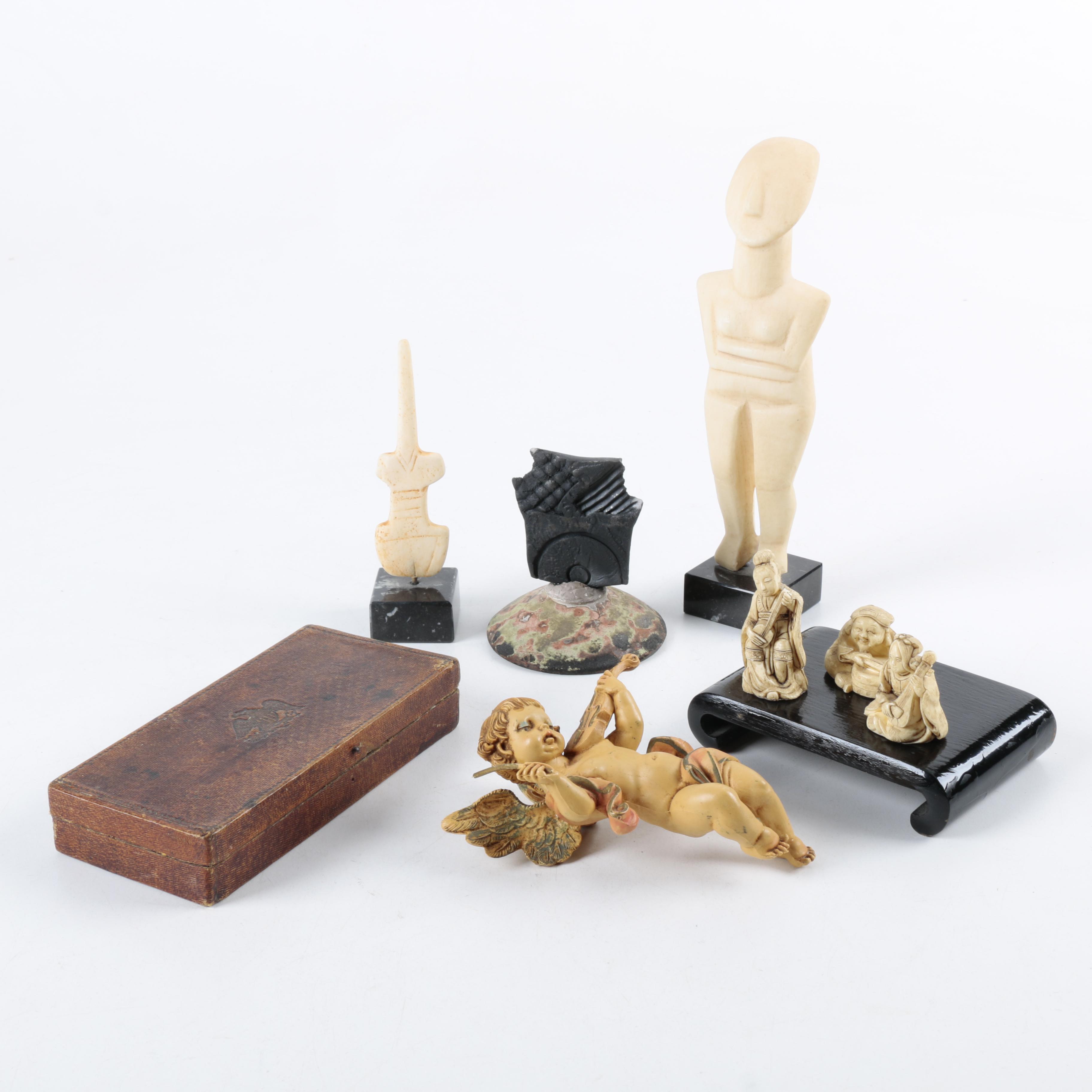 Assortment of Museum Reproductions and Other Decor