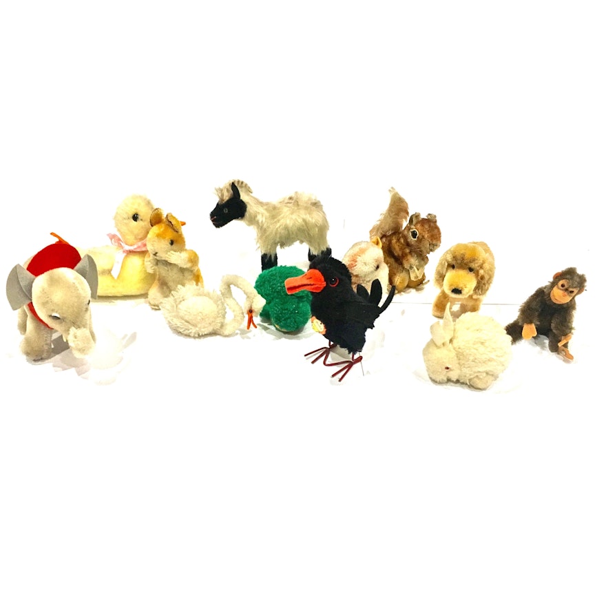 Vintage Stuffed Animals Featuring Steiff