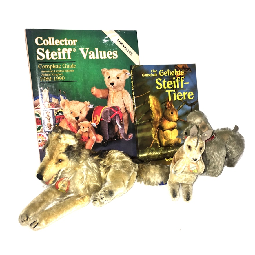 Vintage Steiff Animals and Value Books