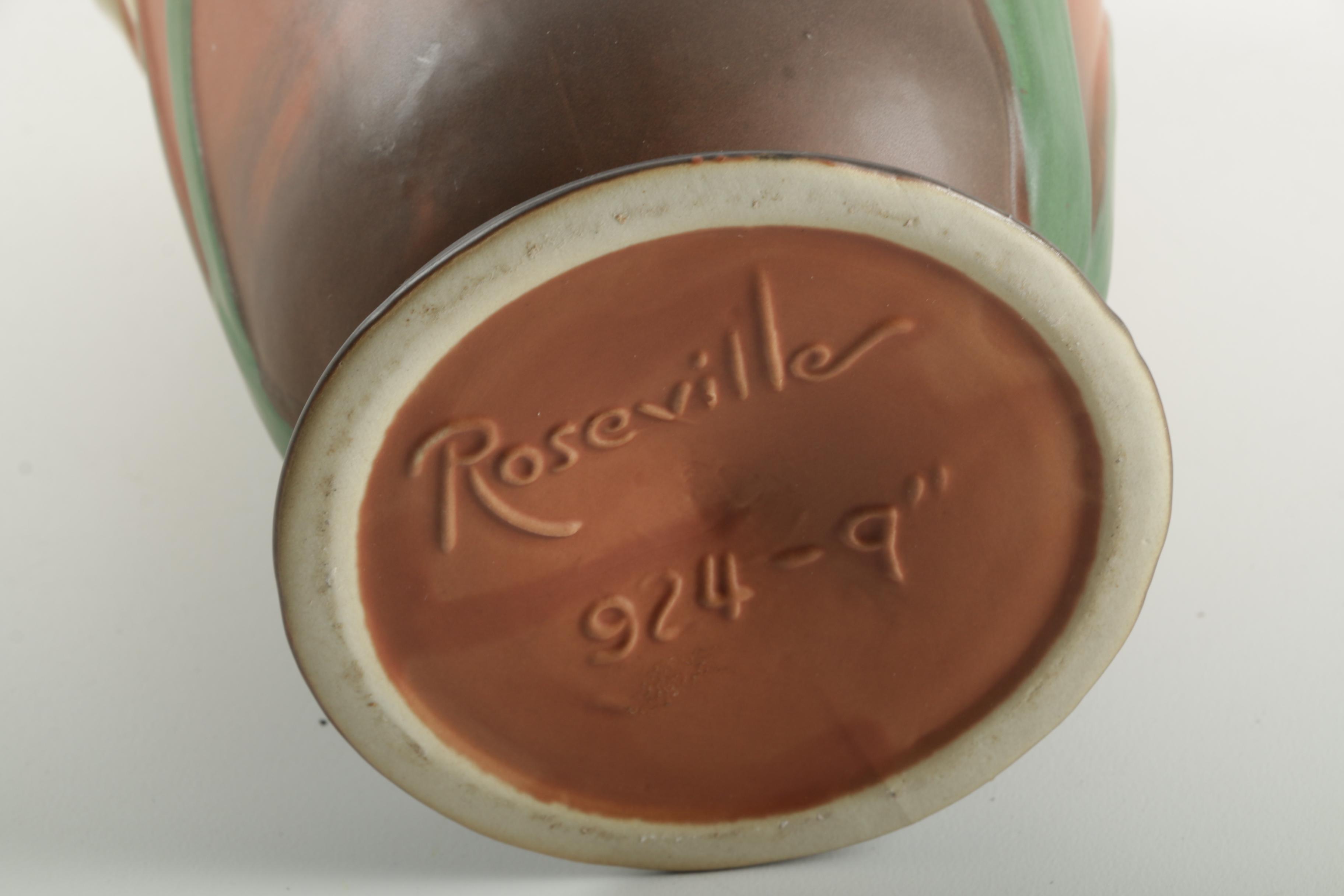 Reproduction Chinese Roseville "Iris" Vase