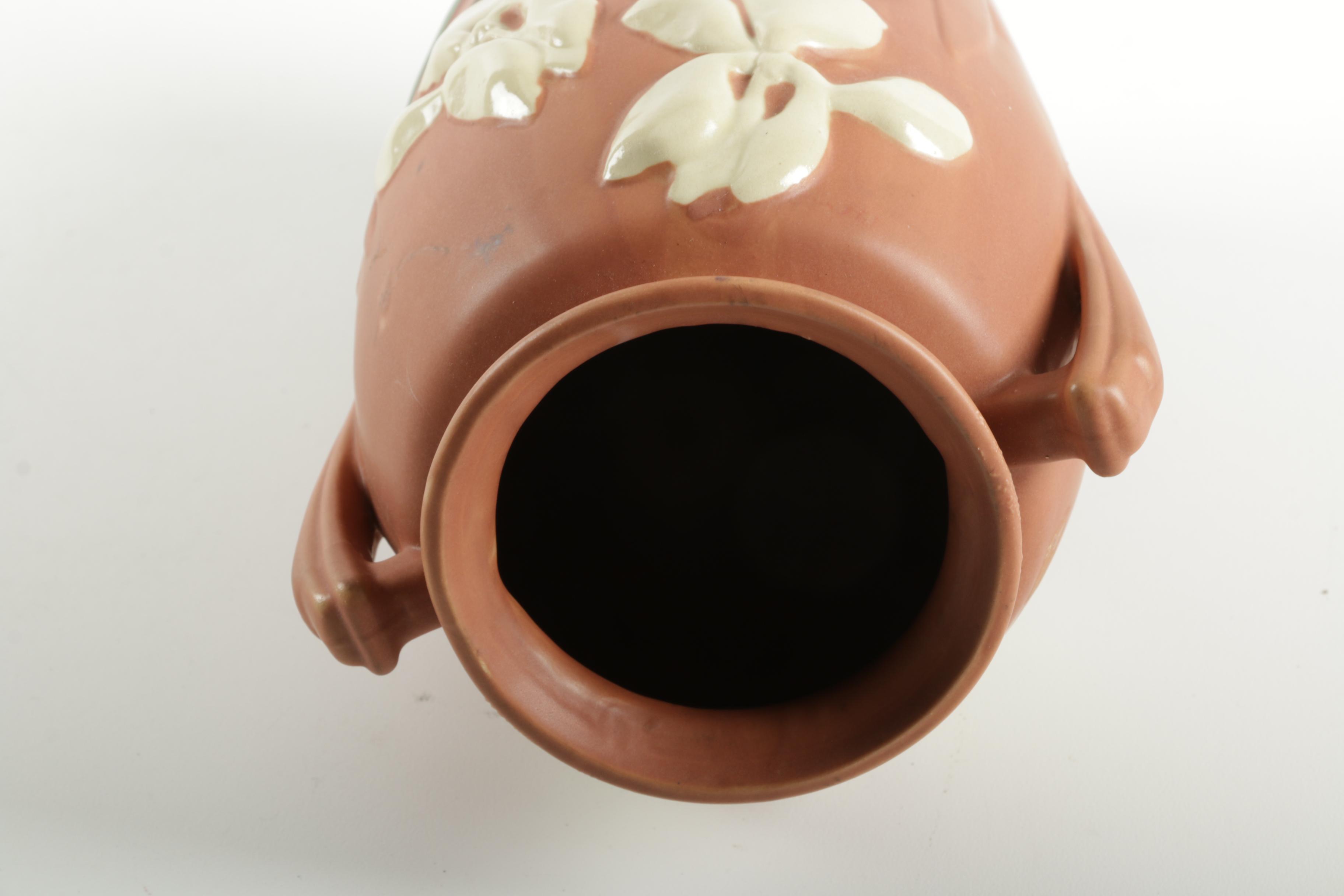 Reproduction Chinese Roseville "Iris" Vase
