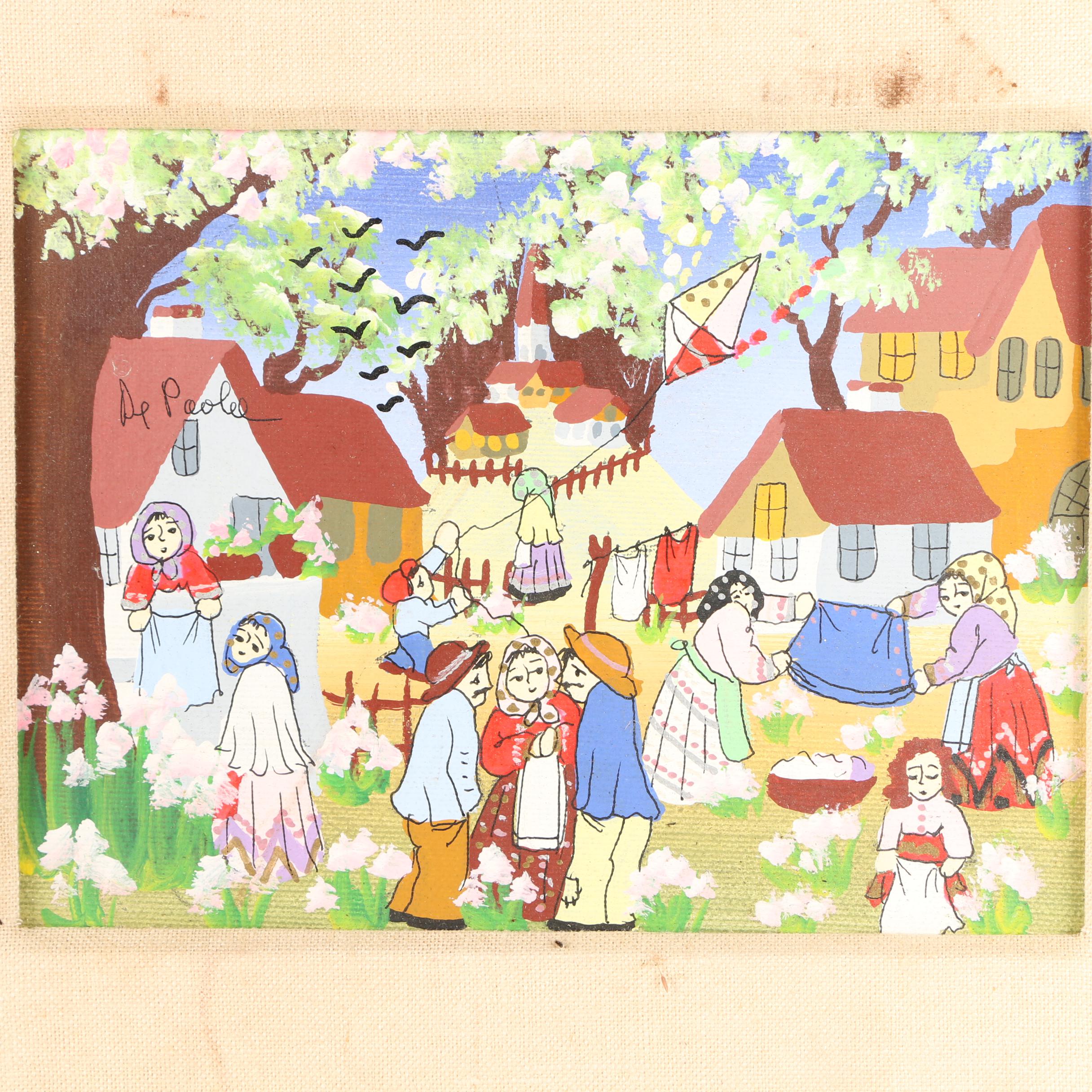 De Poolee Gouache Paintings of a Village