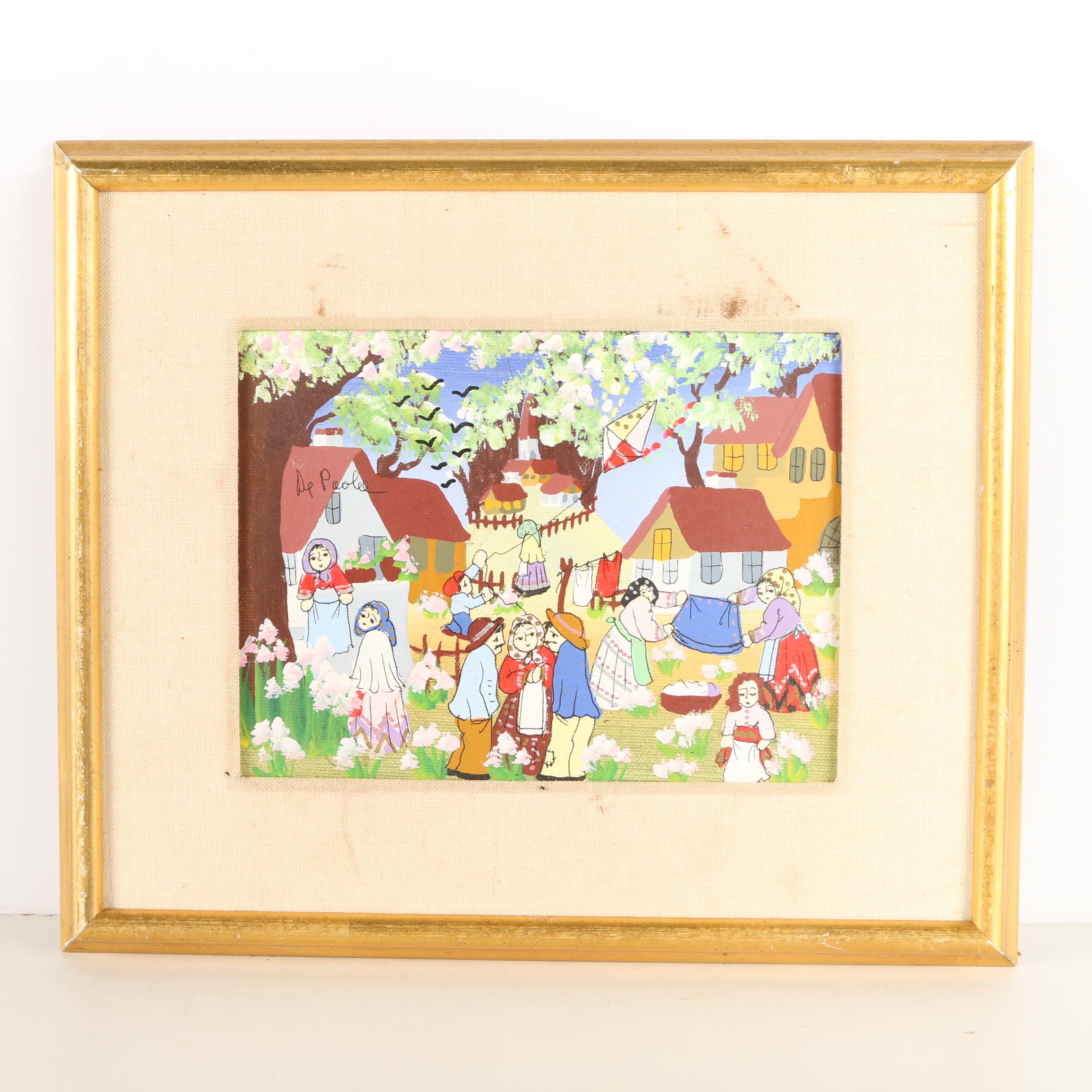 De Poolee Gouache Paintings of a Village