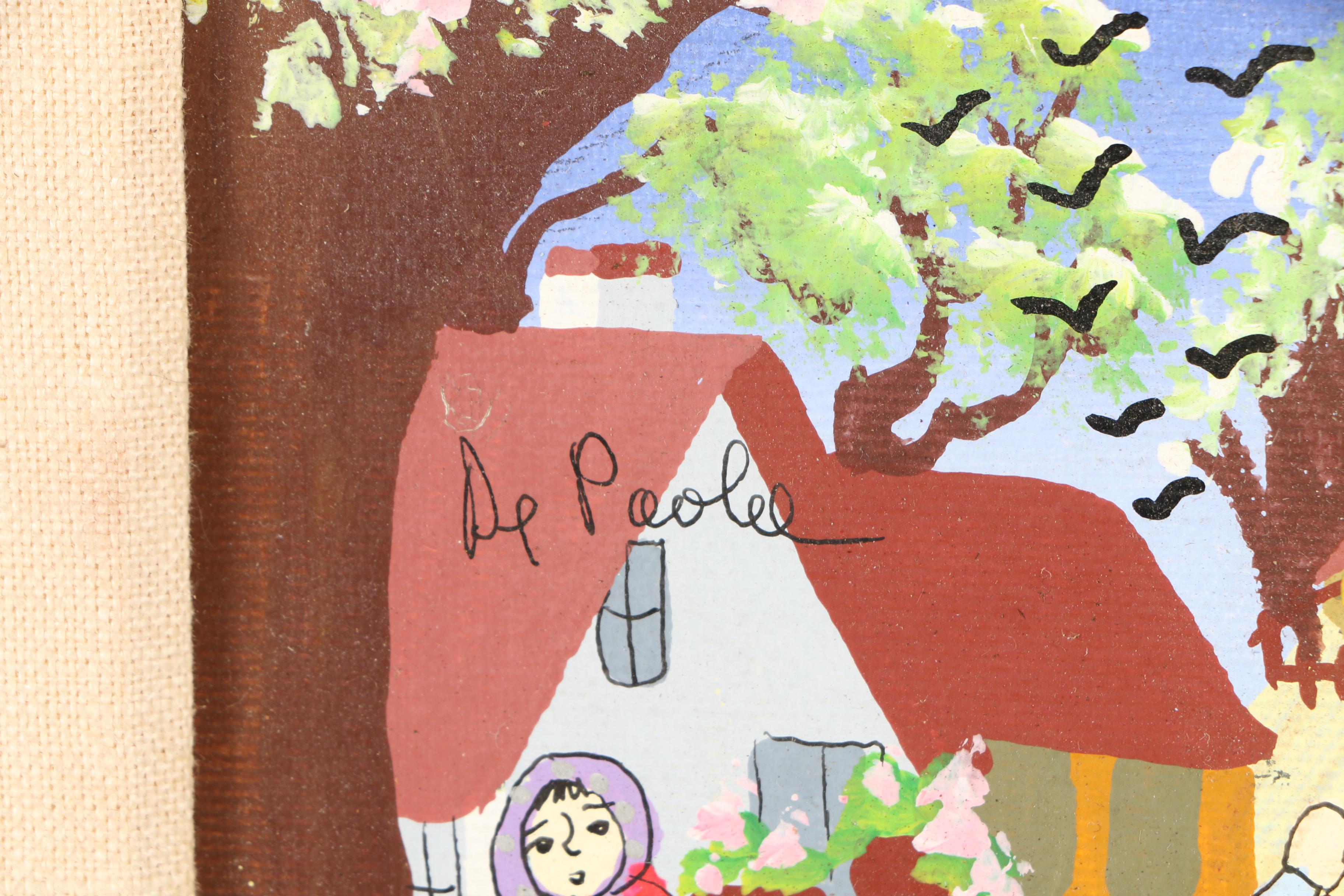 De Poolee Gouache Paintings of a Village