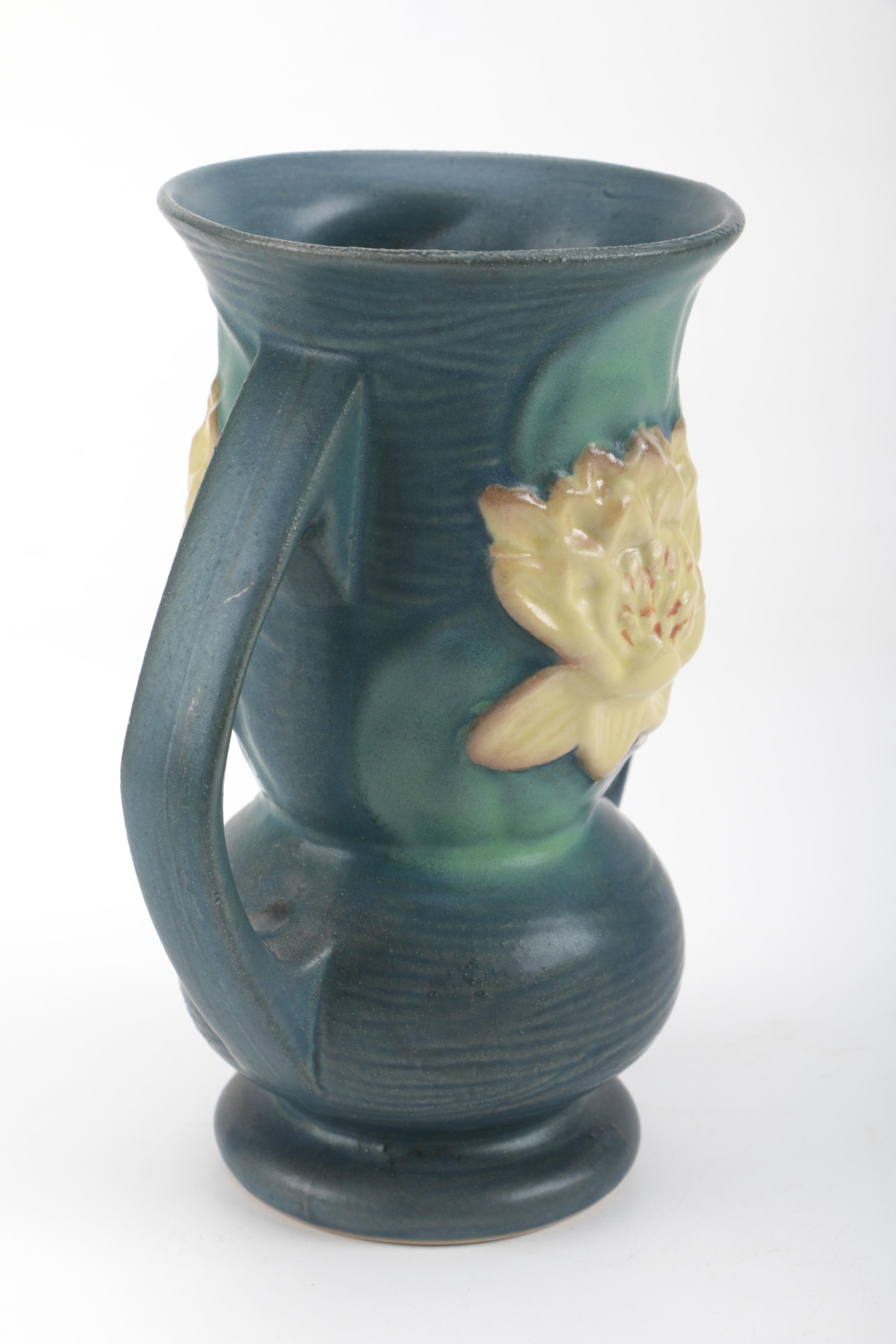 Reproduction Chinese Roseville Vase "Water Lily" Pattern