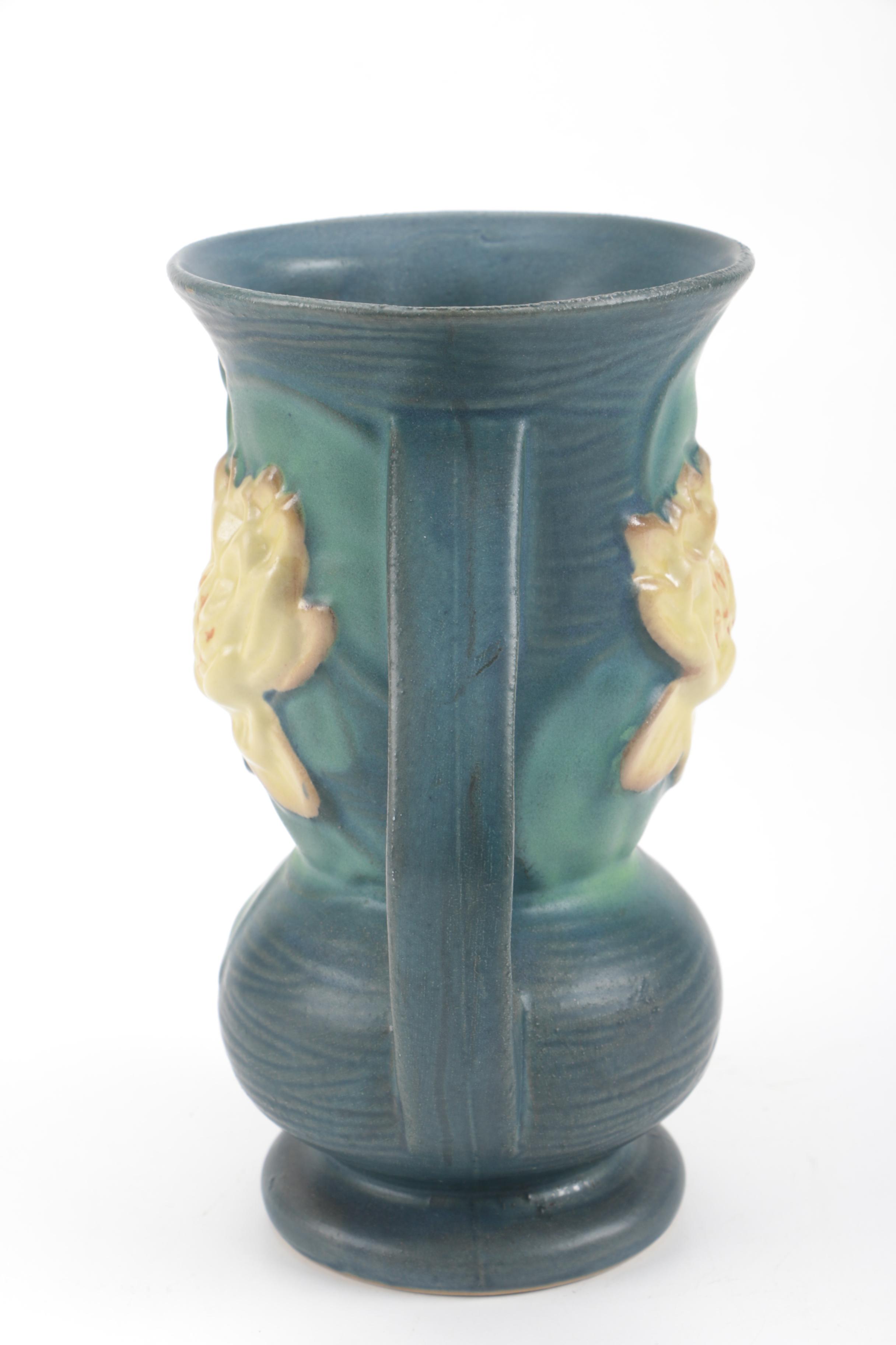 Reproduction Chinese Roseville Vase "Water Lily" Pattern
