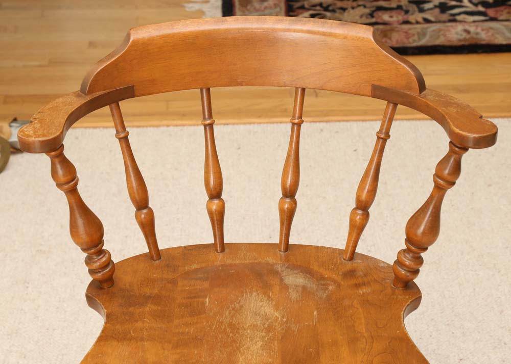 Vintage Ethan Allen "Early American" Captains Chairs