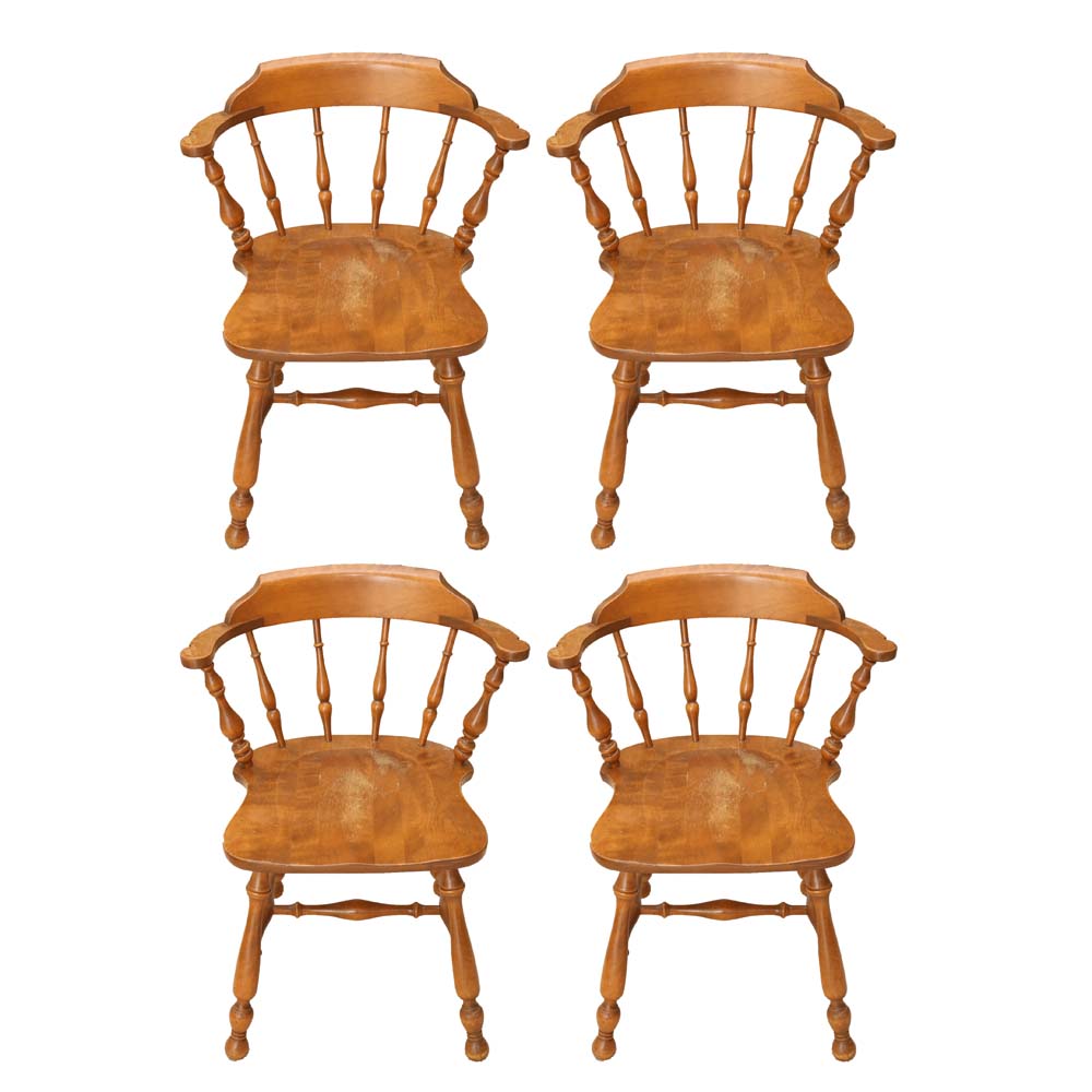 Vintage Ethan Allen "Early American" Captains Chairs
