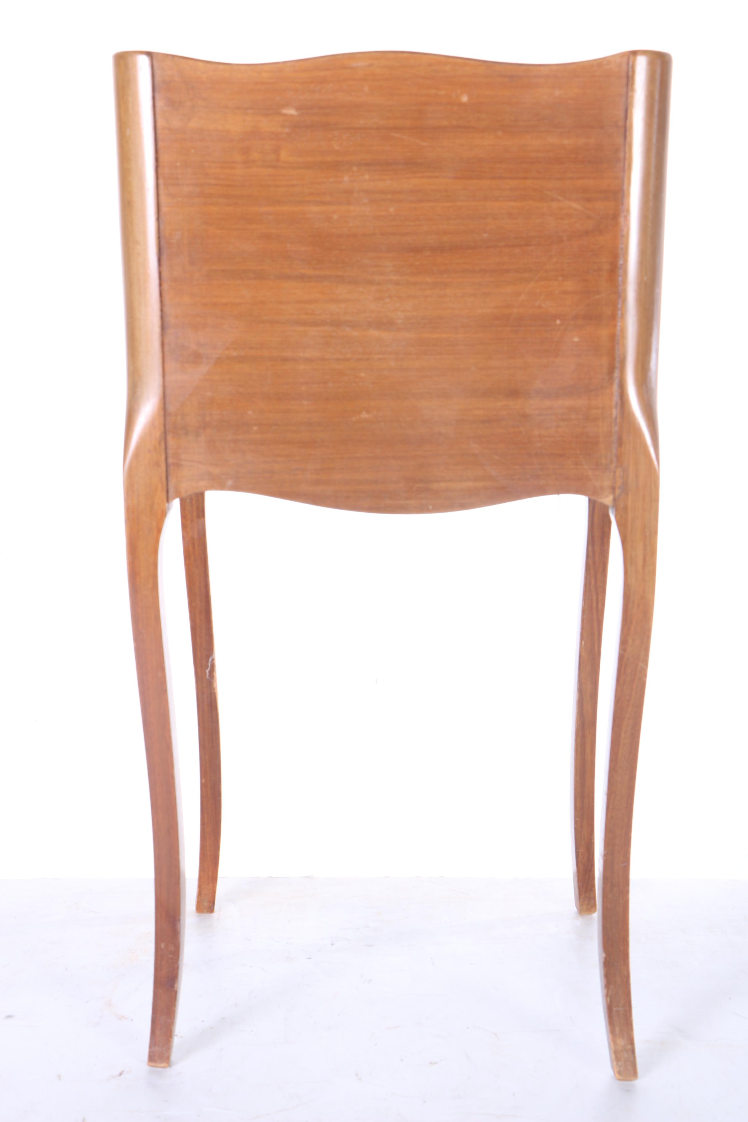 Vintage Louis XV Style Marquetry Side Table