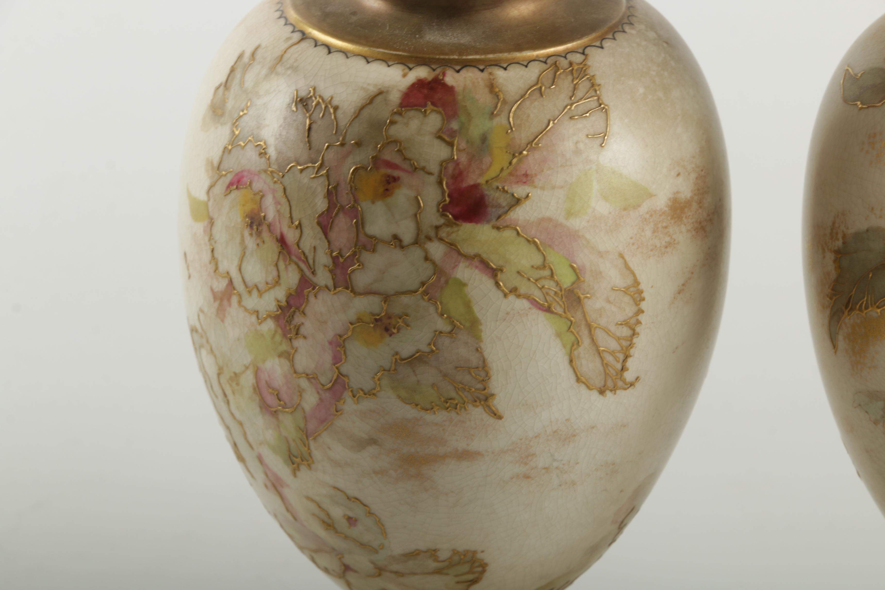 Doulton Burslem Vases Circa 1884