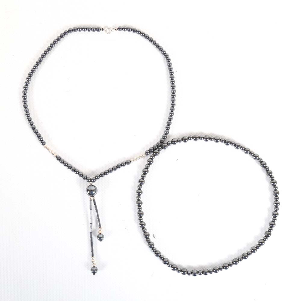 Hematite Necklace and Bracelet Set