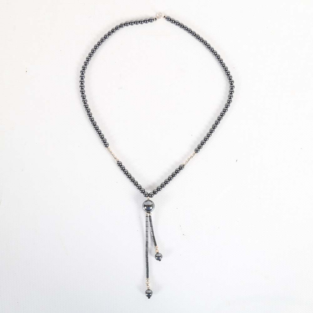 Hematite Necklace and Bracelet Set