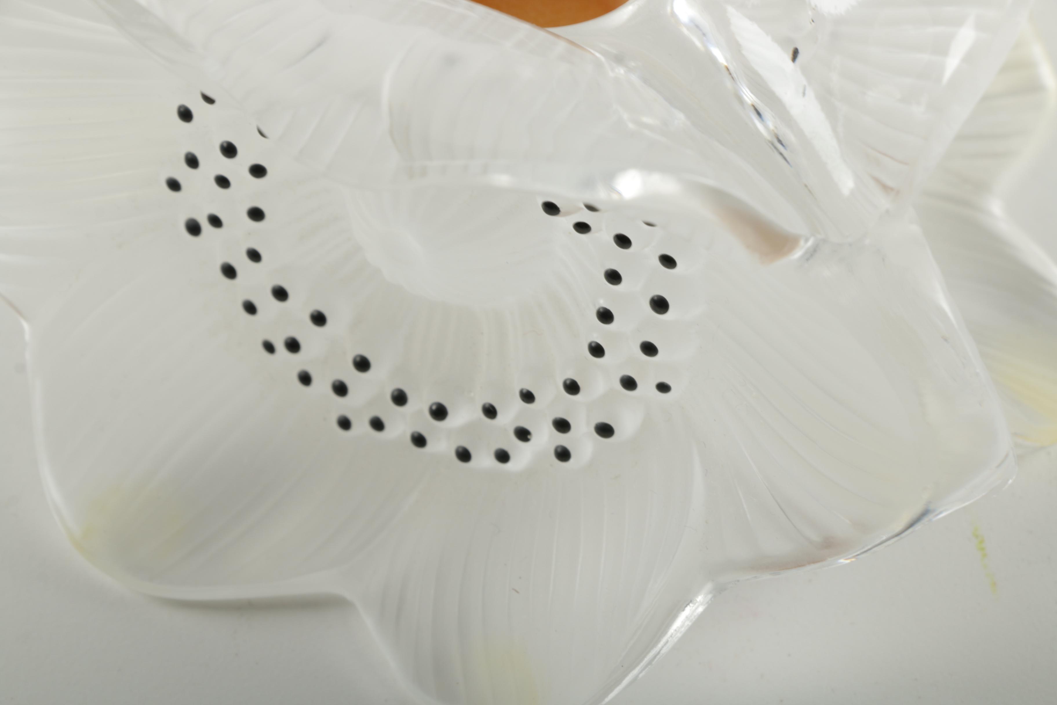 Lalique "Anemone" Candle Holder
