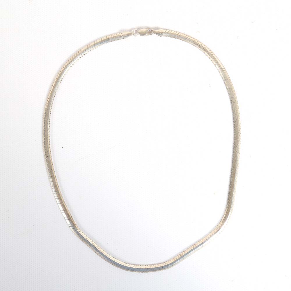 Sterling Silver Snake Chain Necklace