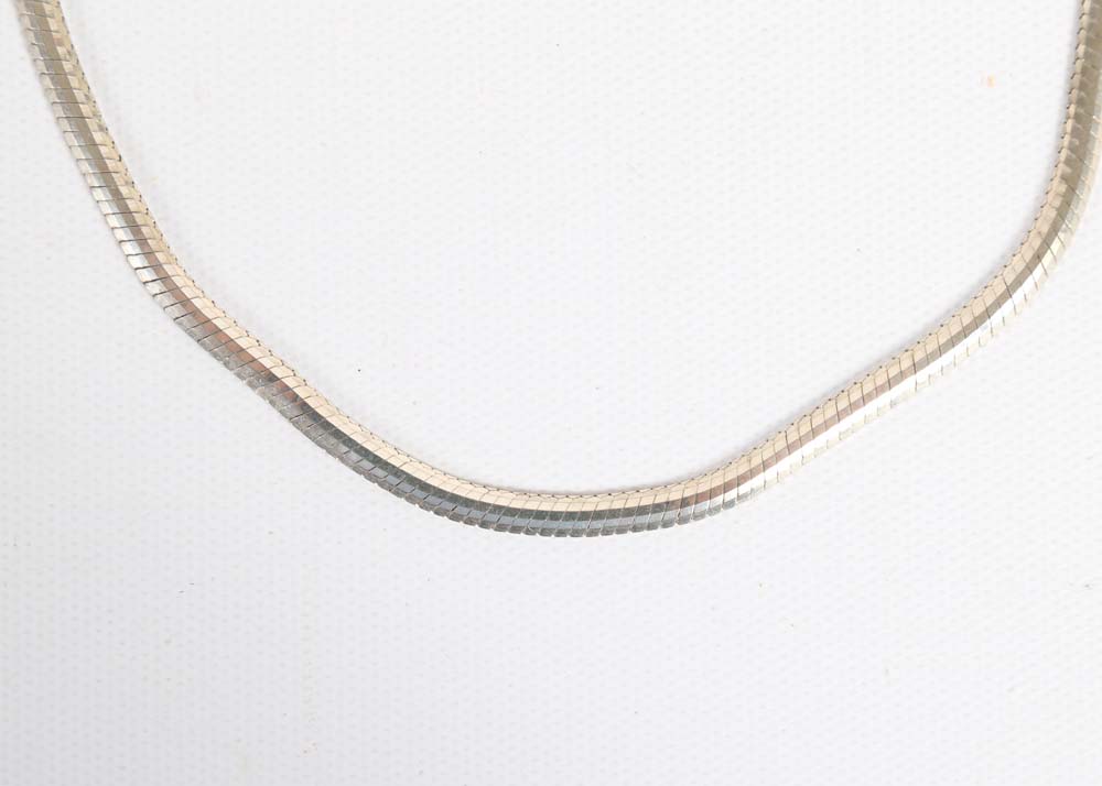 Sterling Silver Snake Chain Necklace