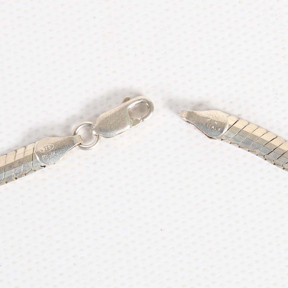 Sterling Silver Snake Chain Necklace