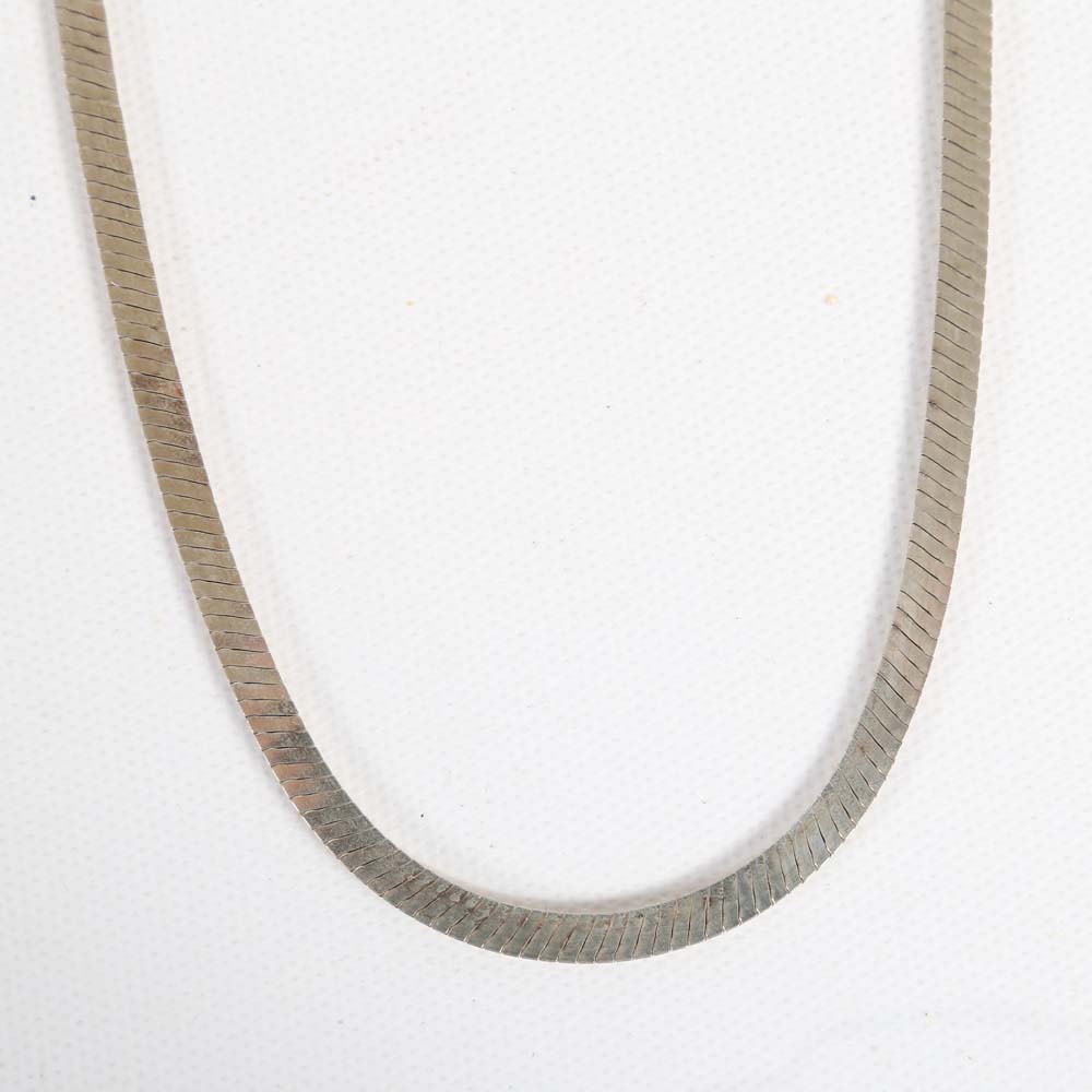 Sterling Silver Snake Chain Necklace