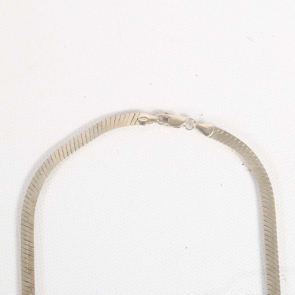 Sterling Silver Snake Chain Necklace