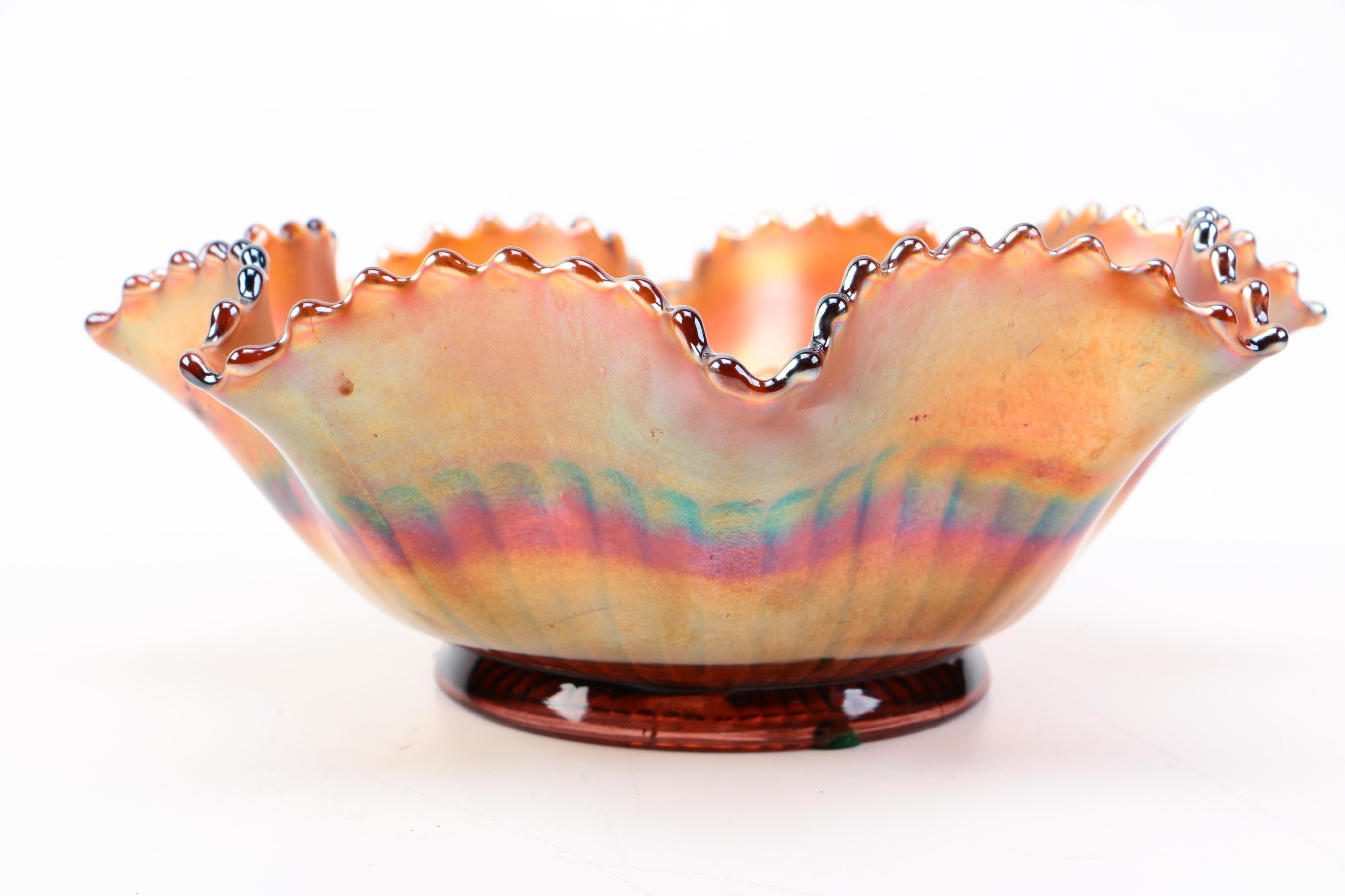 Northwood Carnival Glass Bowl and Others