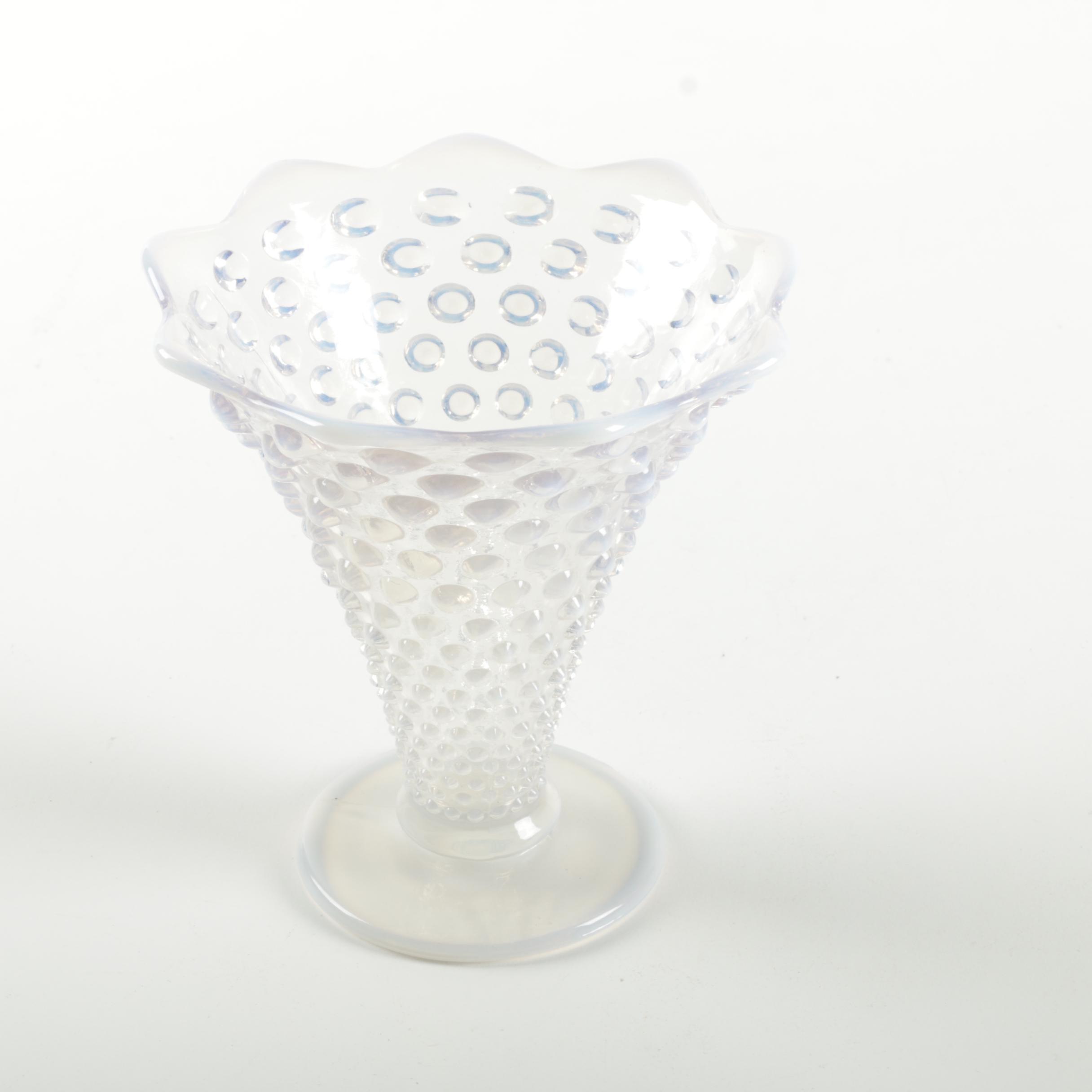 Fenton Opalescent Hobnail Vase