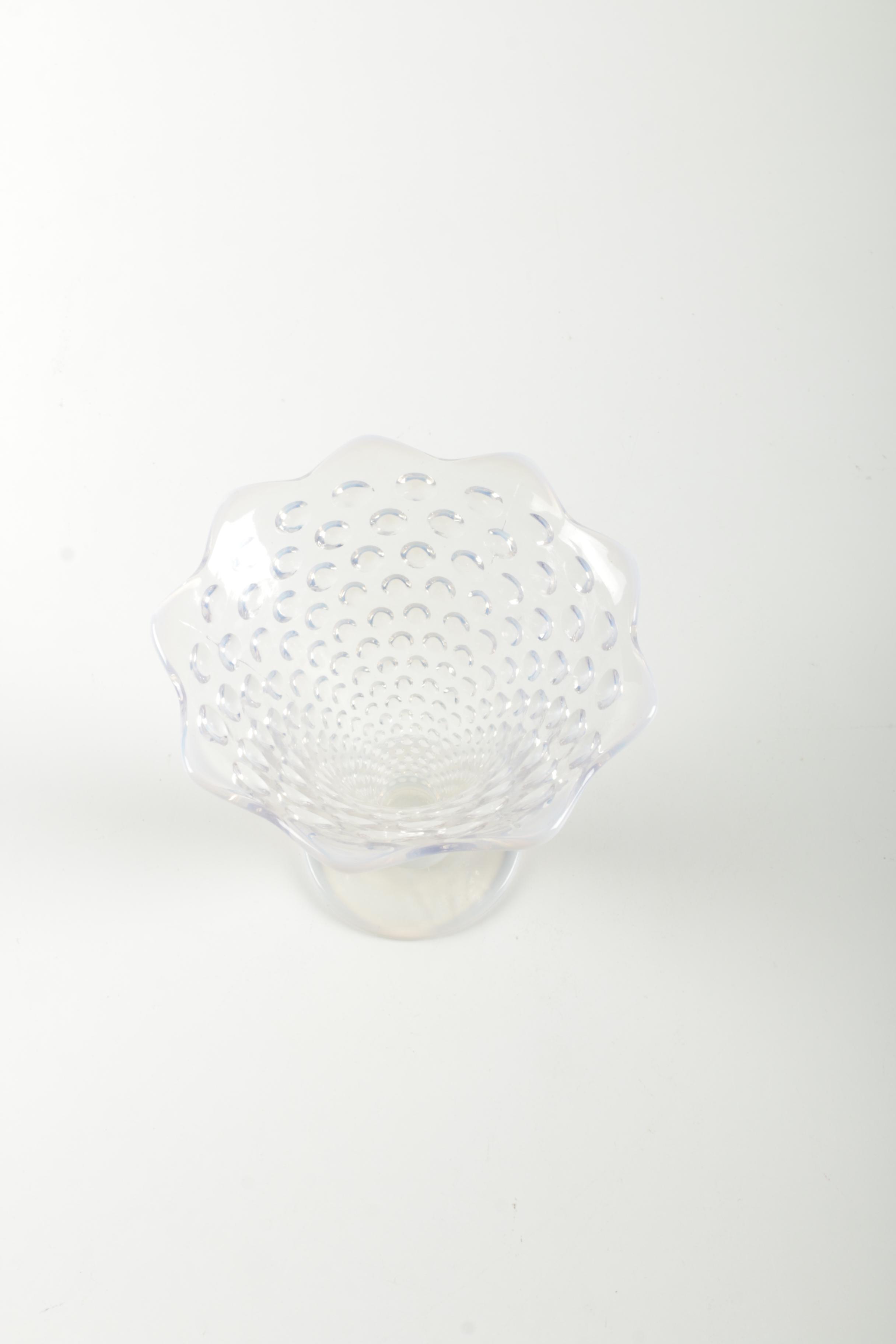 Fenton Opalescent Hobnail Vase
