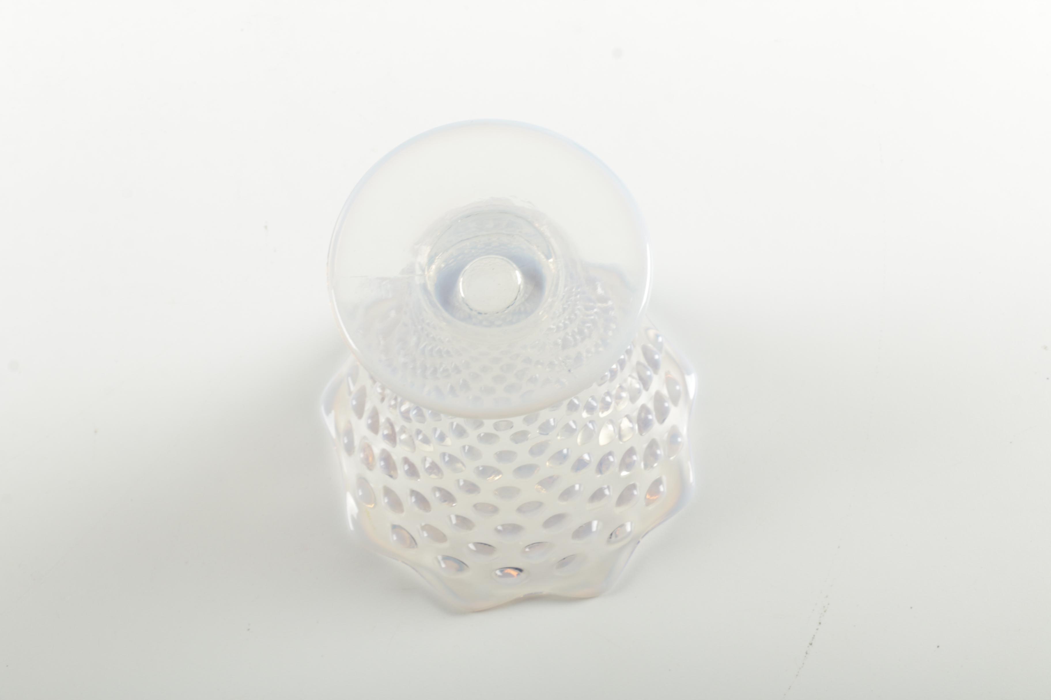 Fenton Opalescent Hobnail Vase