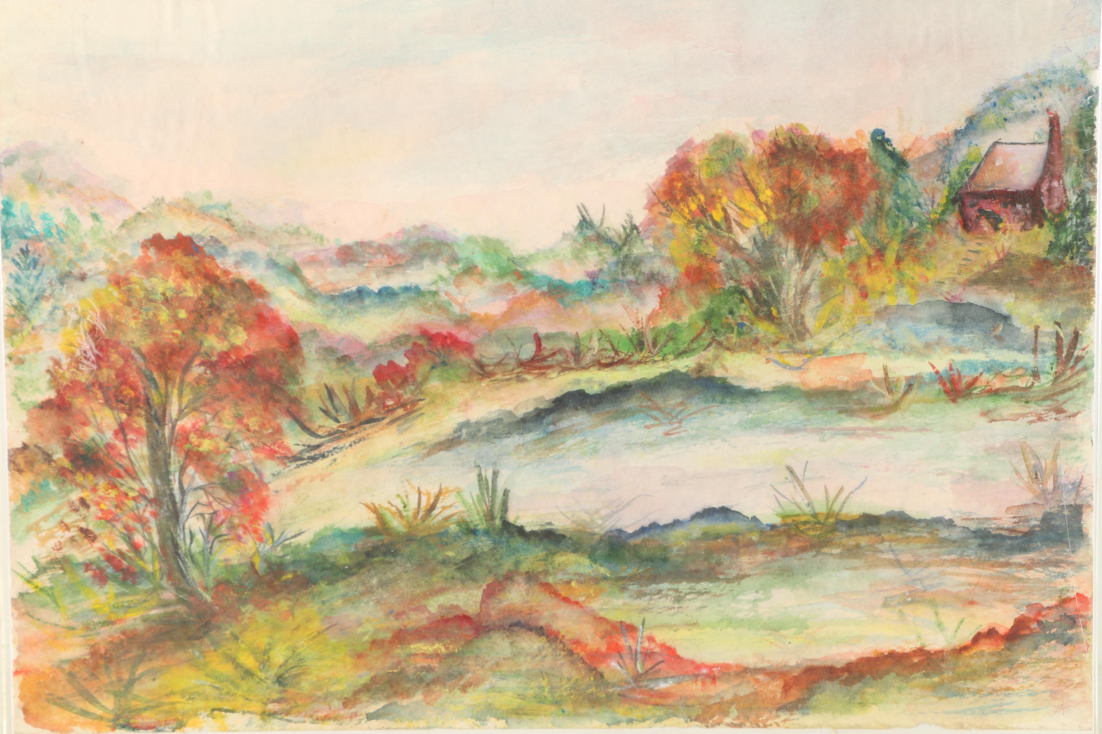 Watercolor Landscape Painting