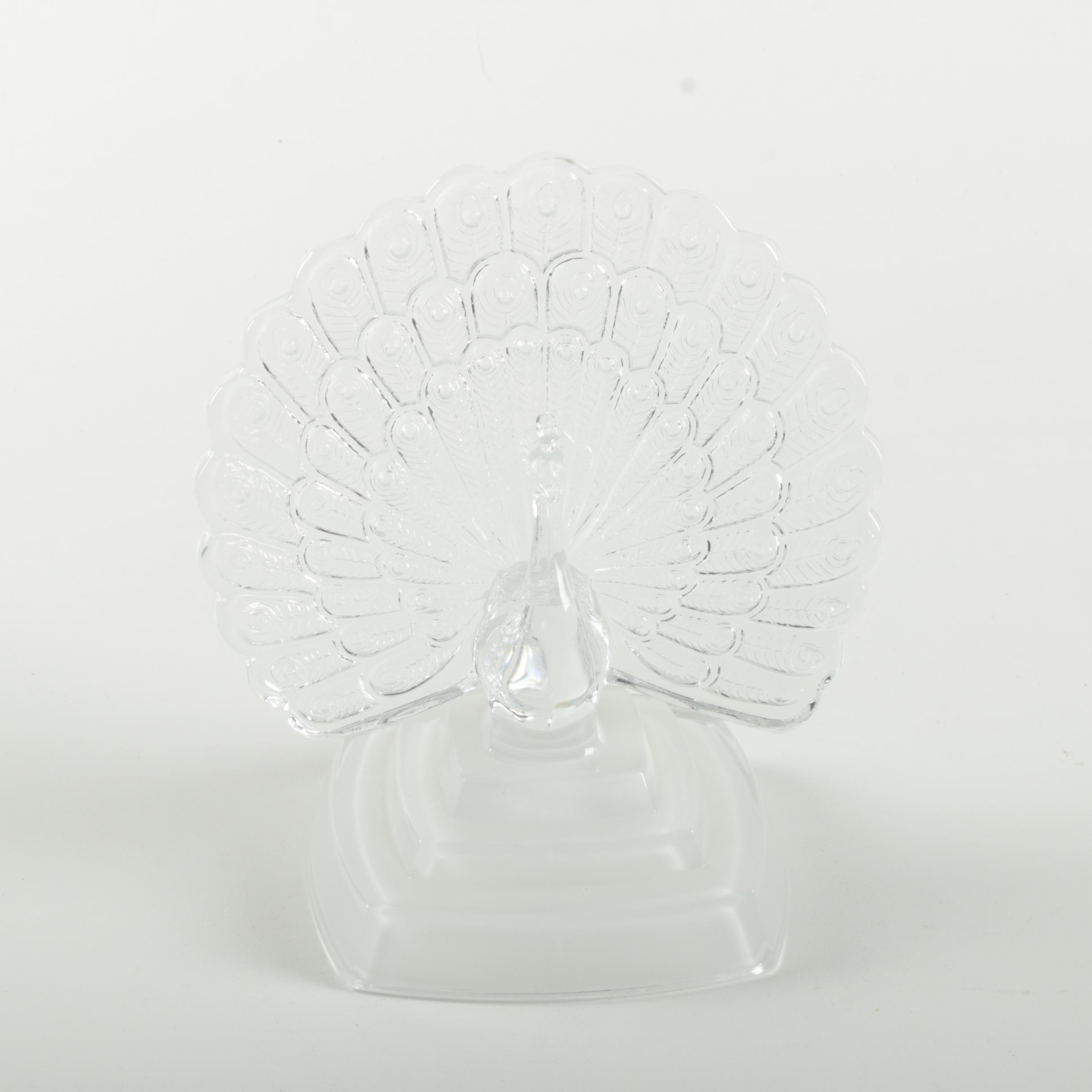 Crystal d' Arques Lead Crystal Peacock