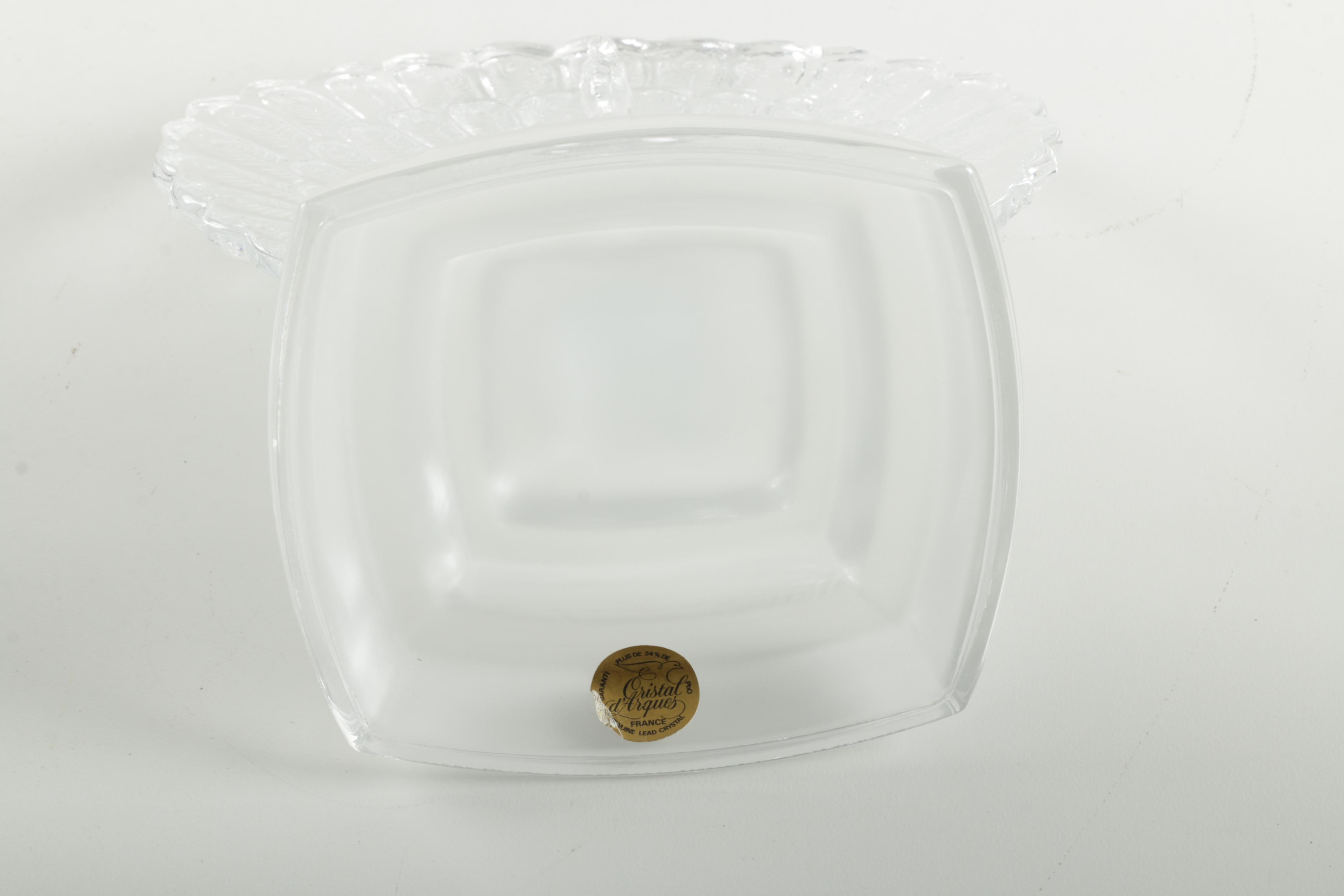 Crystal d' Arques Lead Crystal Peacock