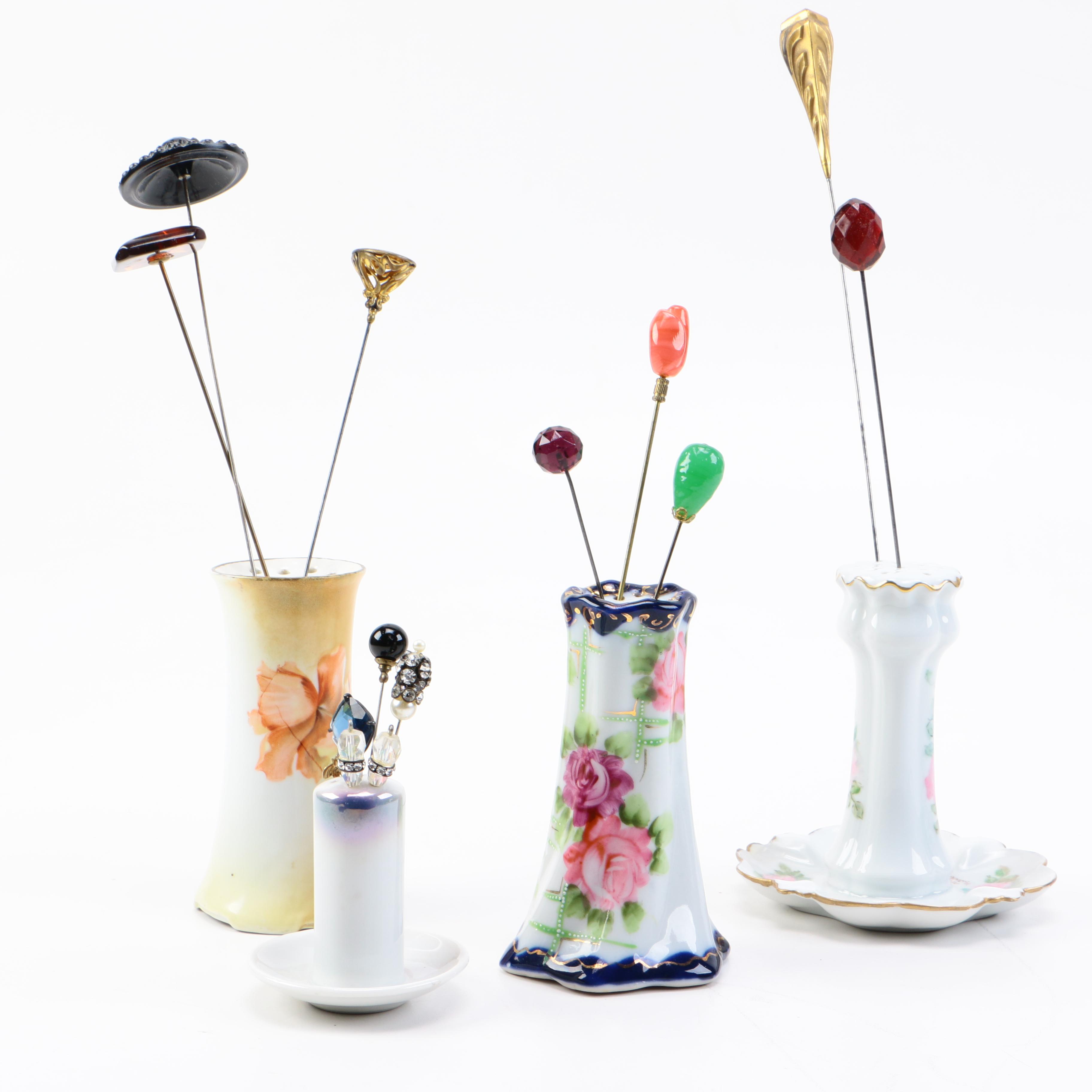 Hat Pins with Holders