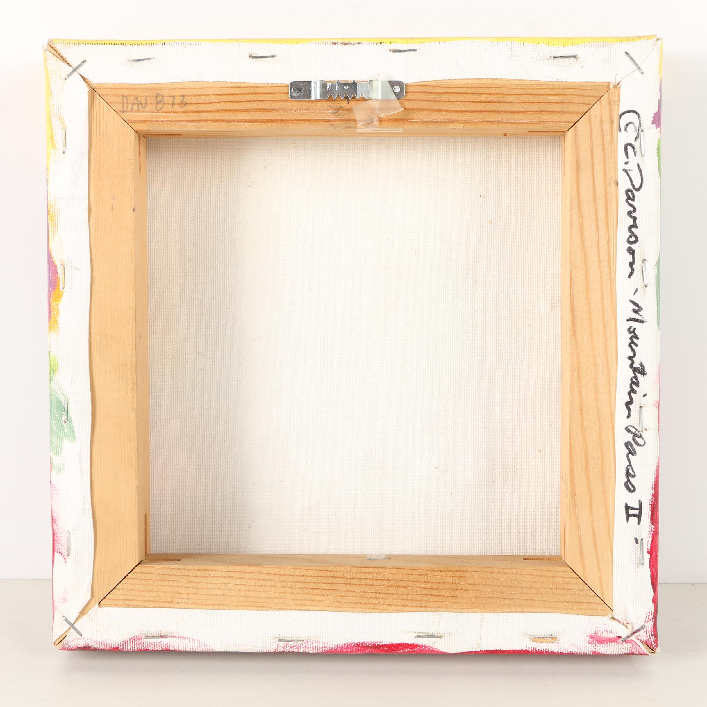 Charles Davison Mixed Media Artwork of Horses "Mountain Pass II"