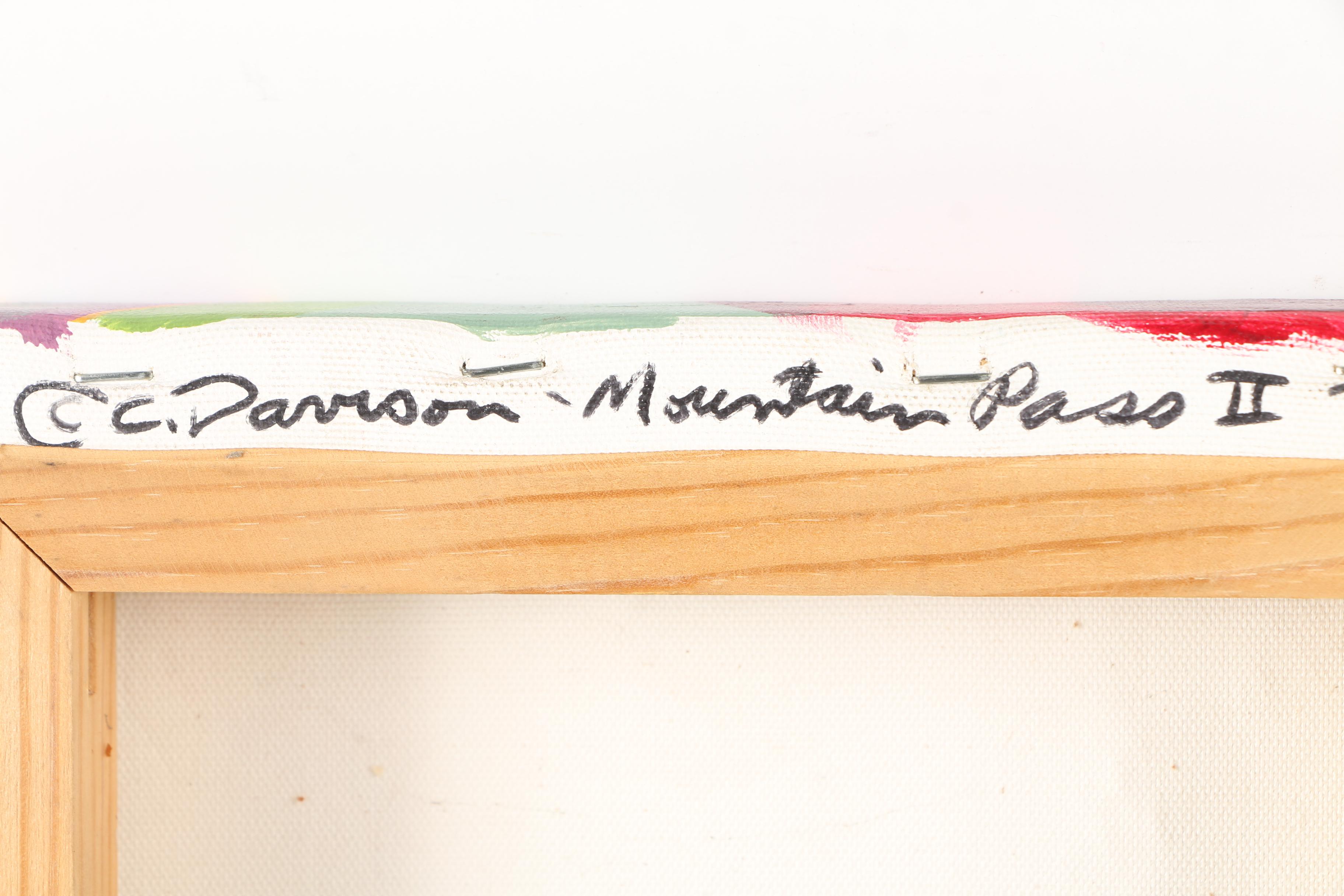 Charles Davison Mixed Media Artwork of Horses "Mountain Pass II"