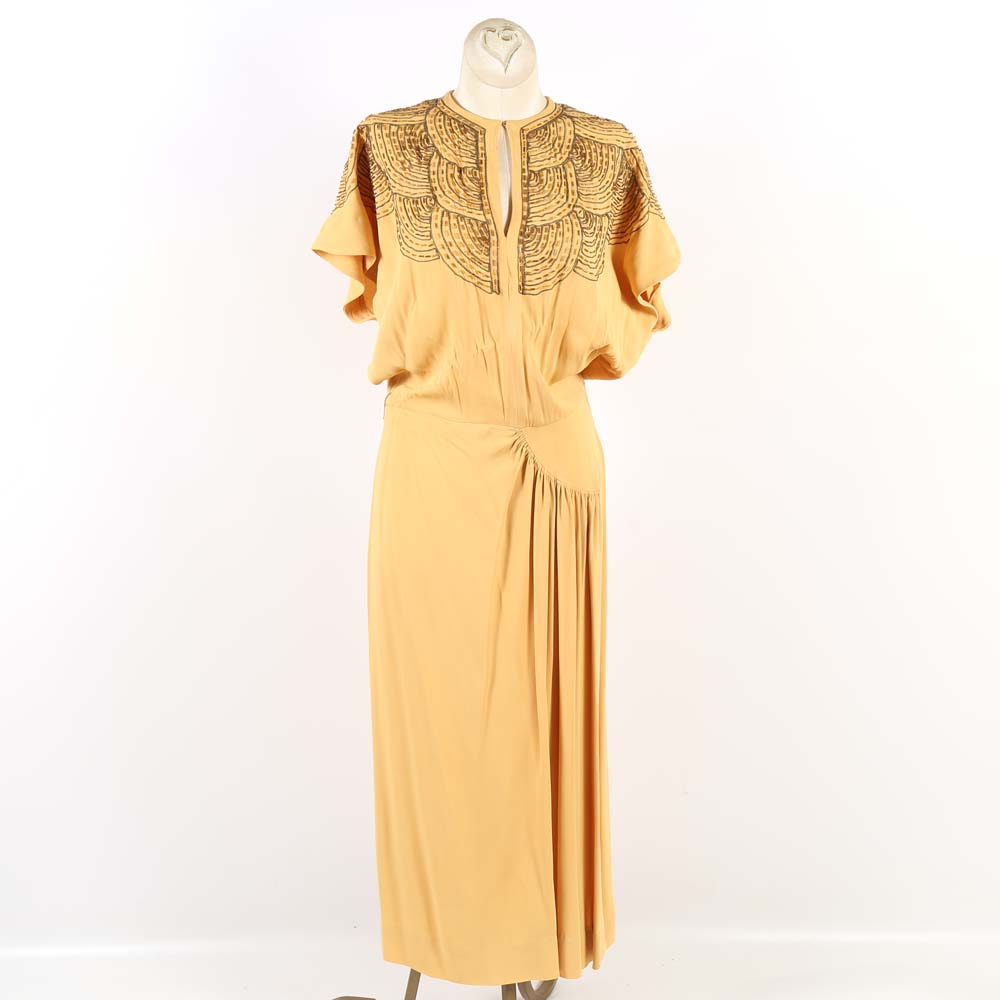 1940s Vintage Fred A. Block Original Dress